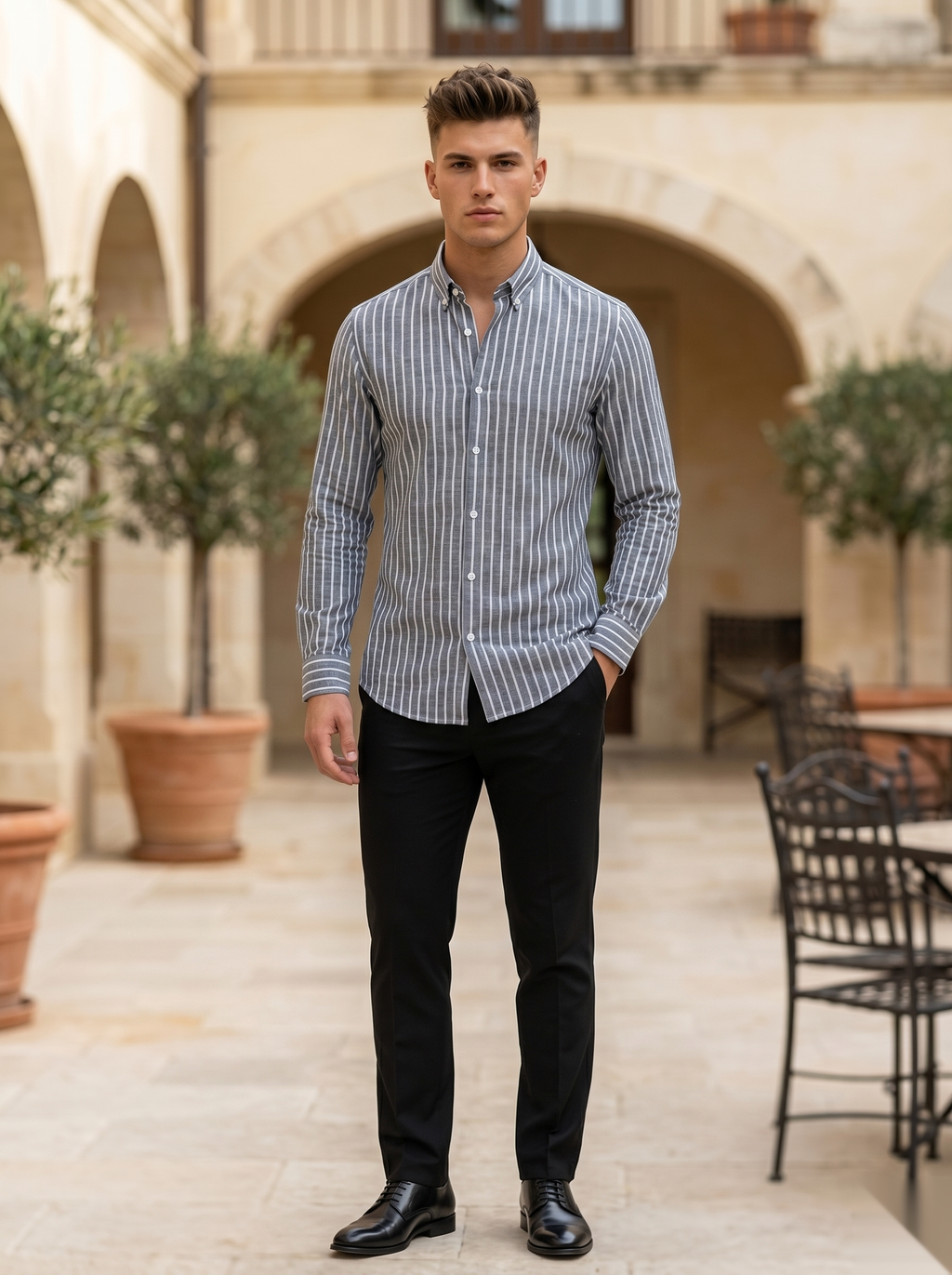 Stripes-Linen Shirts