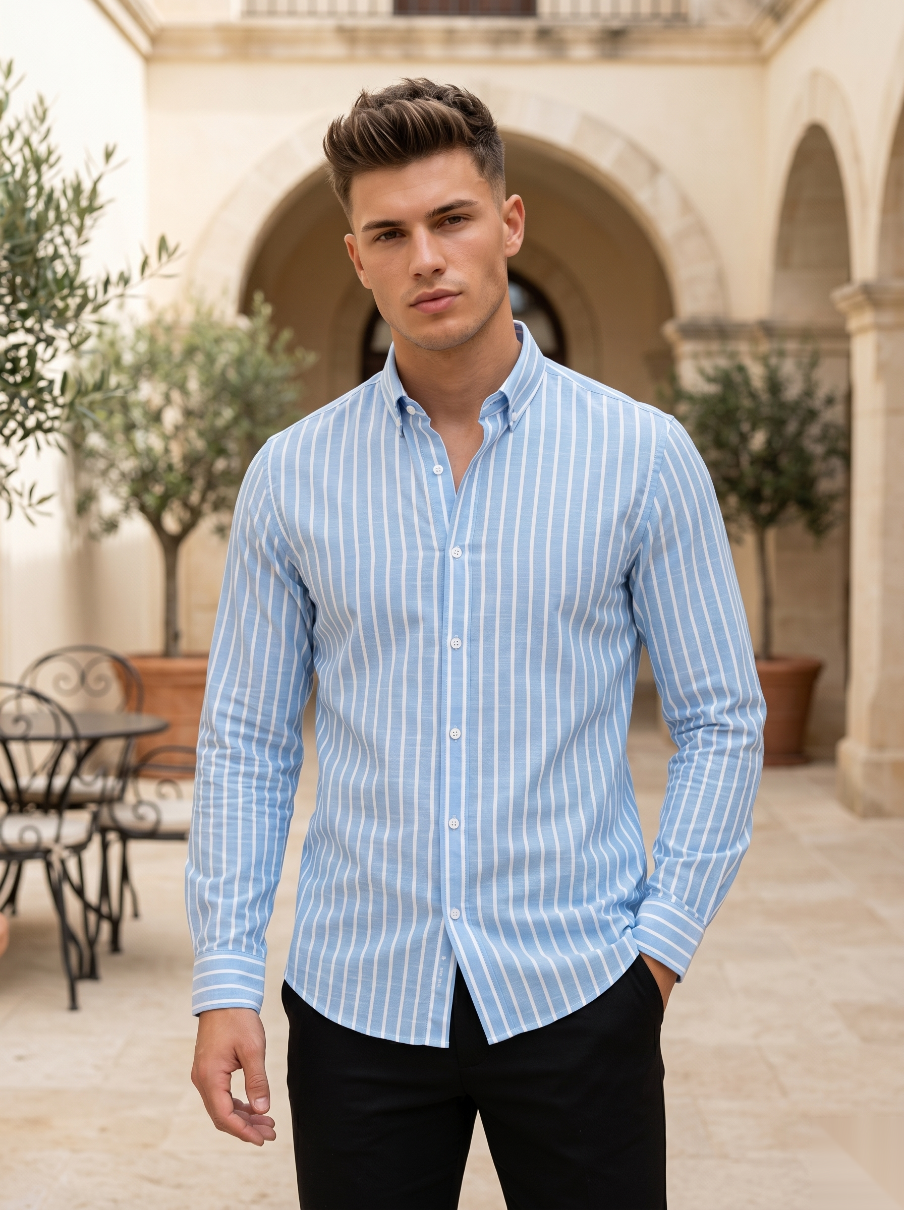 Stripes-Linen Shirts