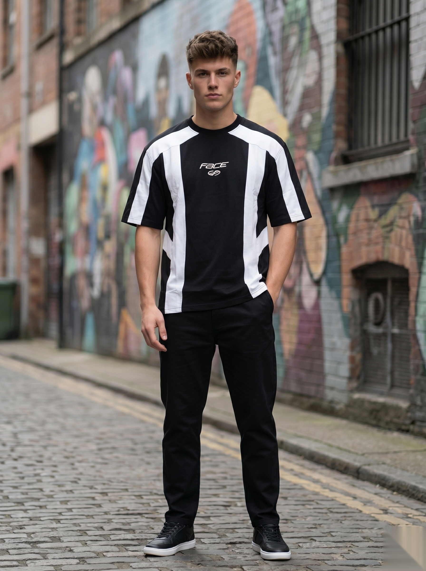 Streetwear Panel T-Shirt