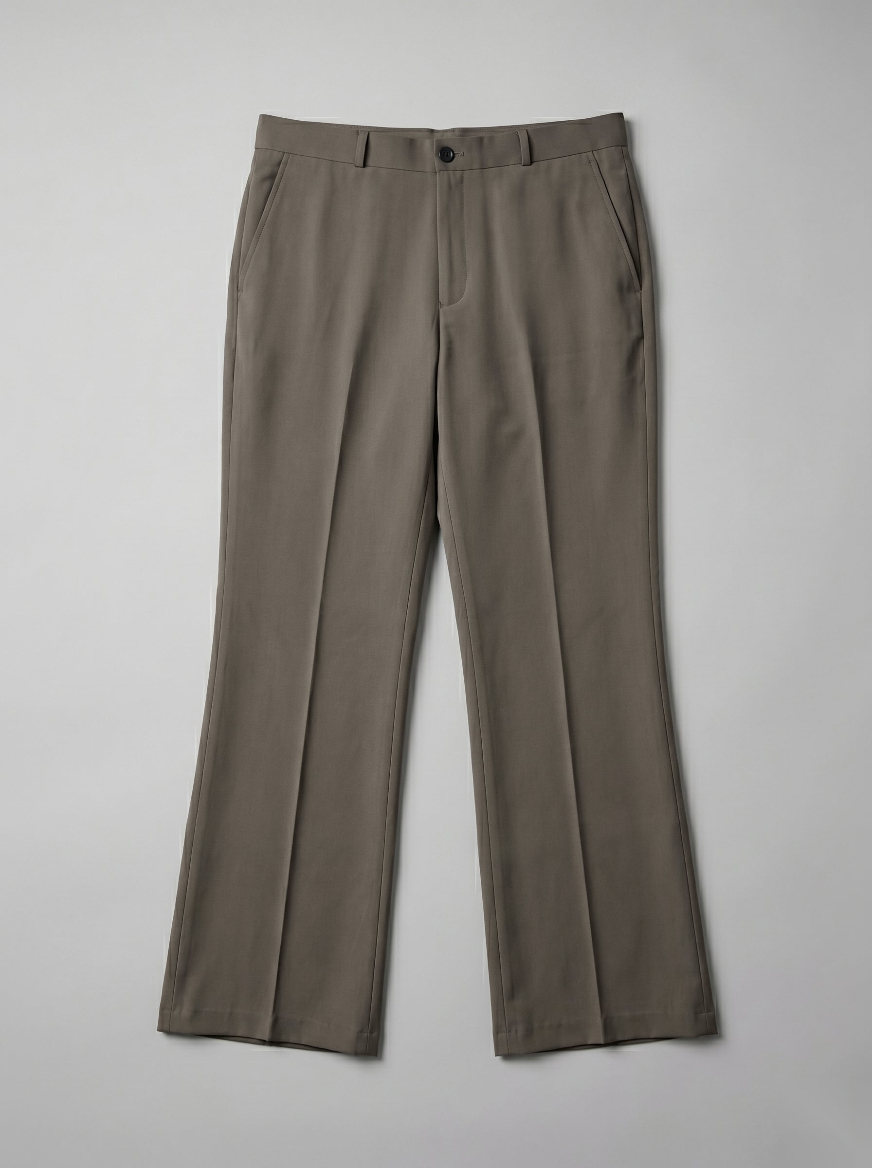 Snipes formal bootcut pants in dark fabric, tailored fit, with a classic waistband and creased front for professional attire.