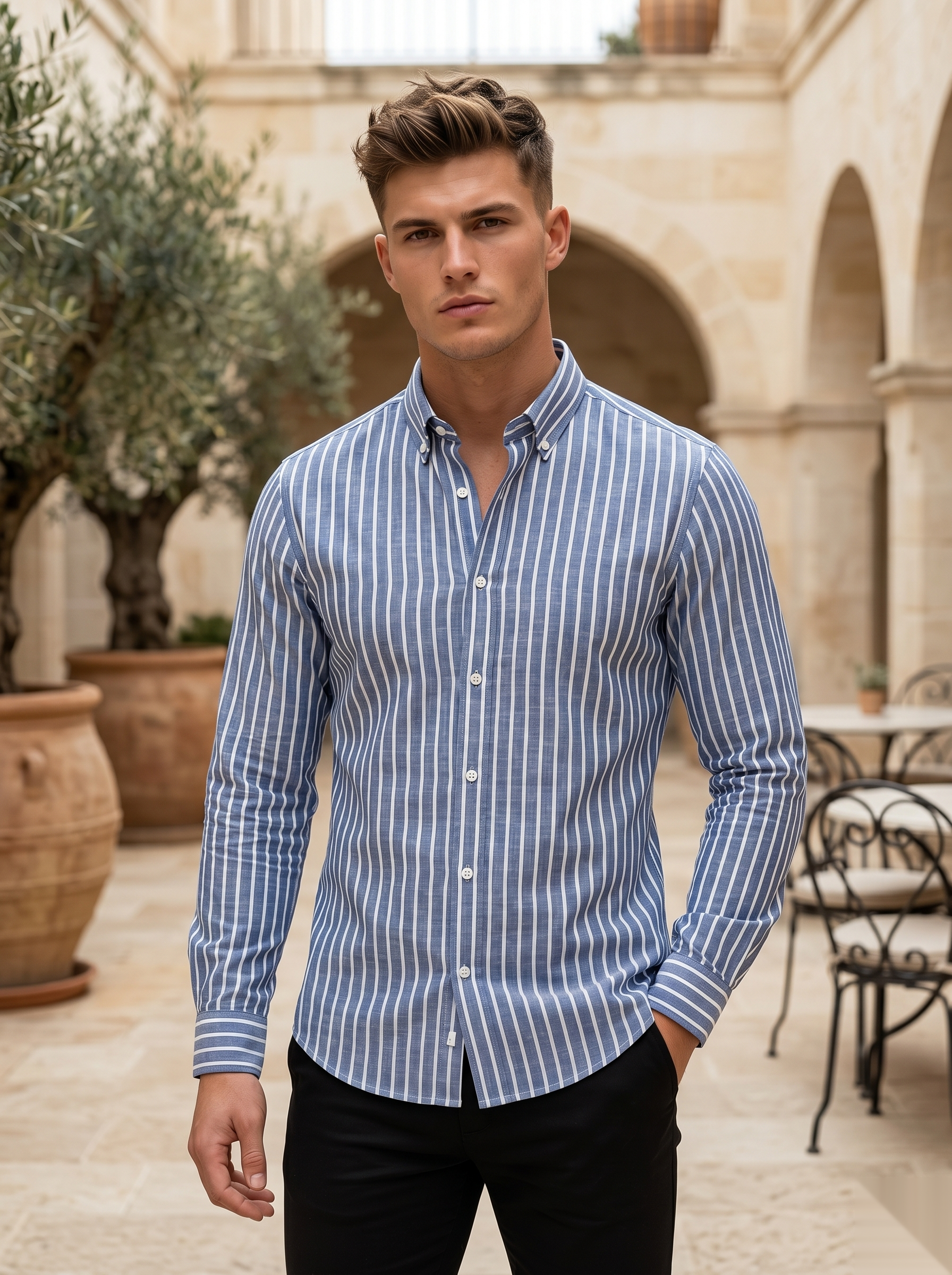 Stripes-Linen Shirts