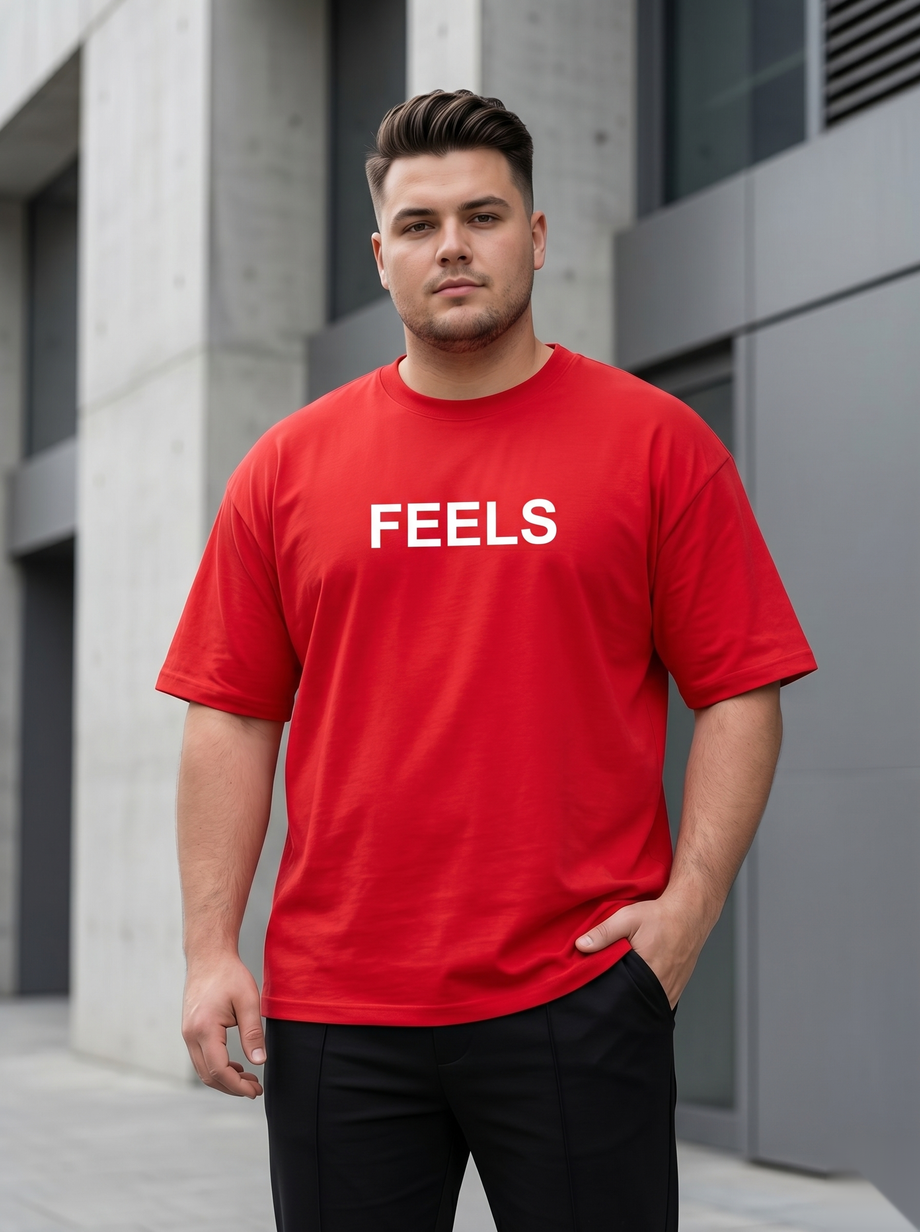 Oversized Backprint Tees - Big size
