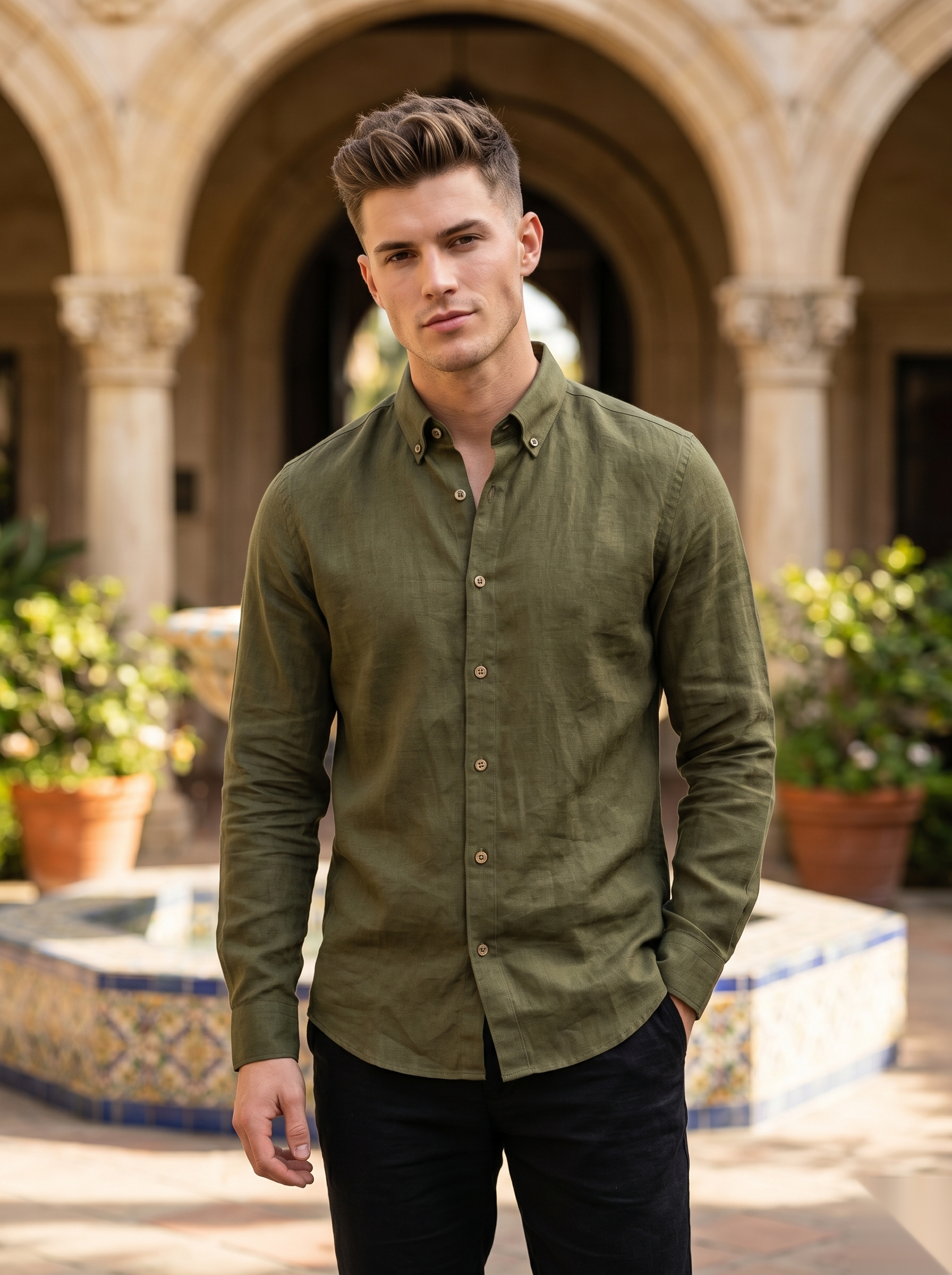 Solid Linen Shirts
