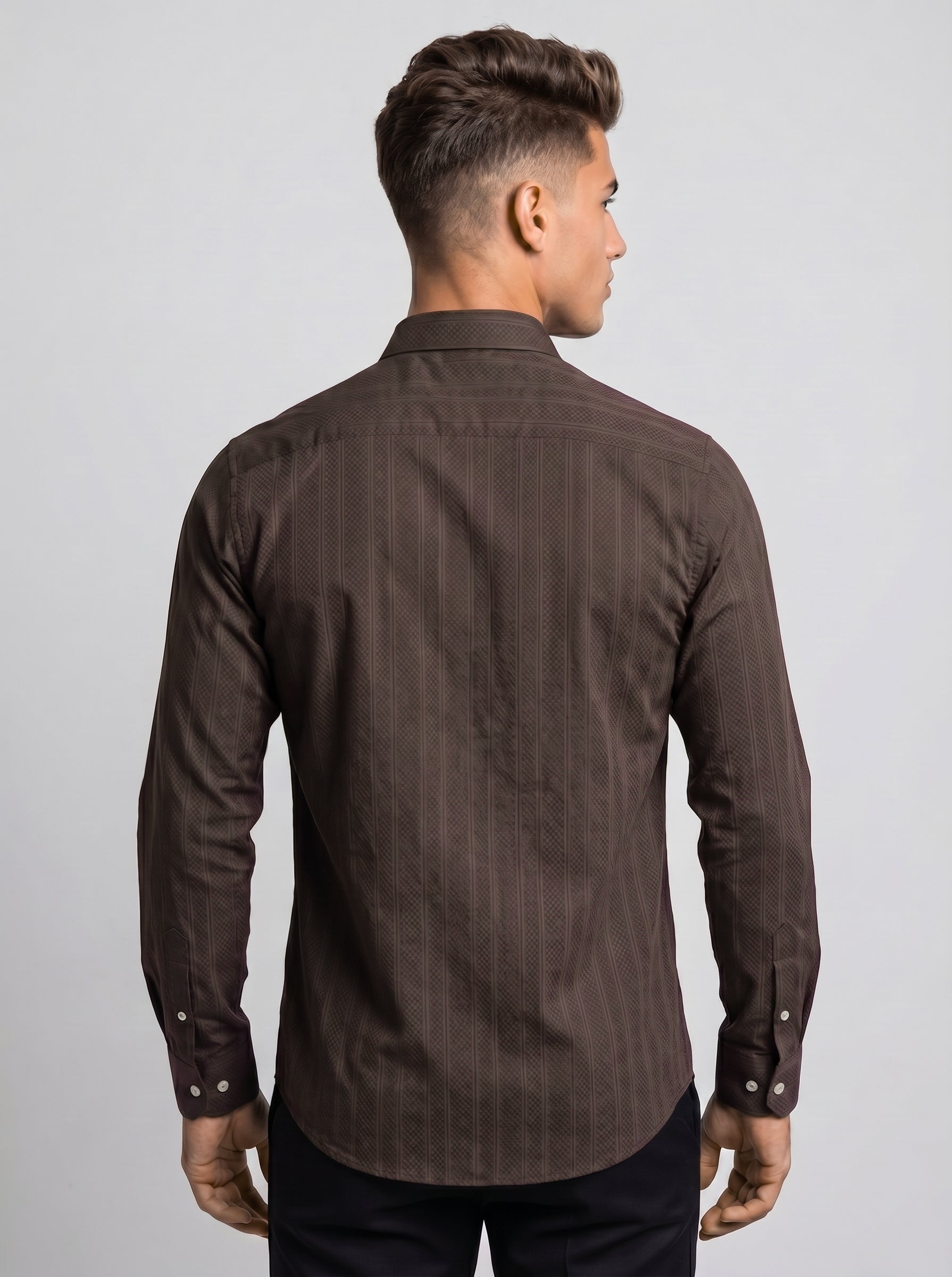 Snipes self-design shirt featuring a unique pattern, displayed on a hanger with a plain background.