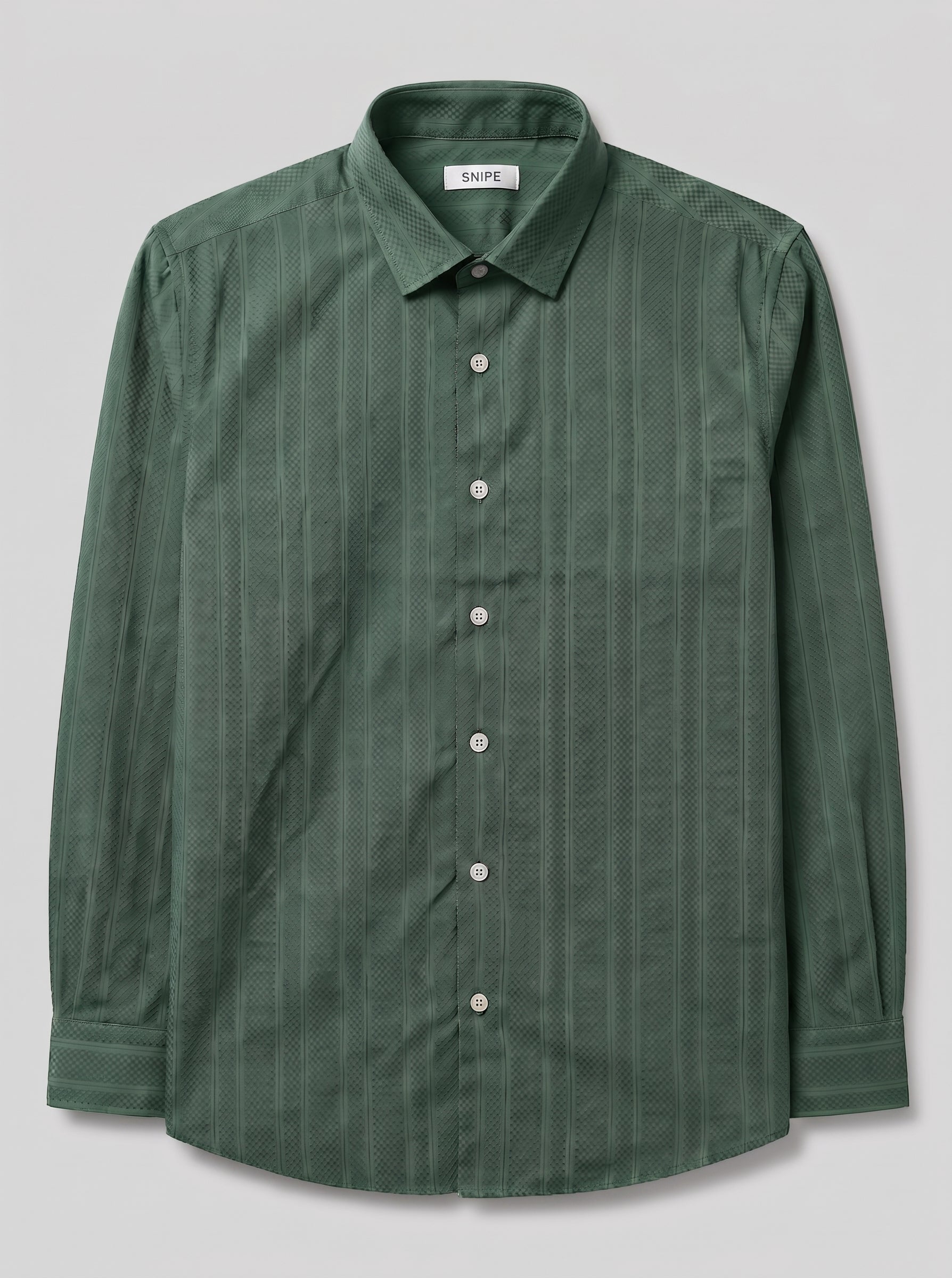 Snipes self-design shirt featuring a unique pattern, casual fit, and comfortable fabric, displayed on a hanger or worn by a model.