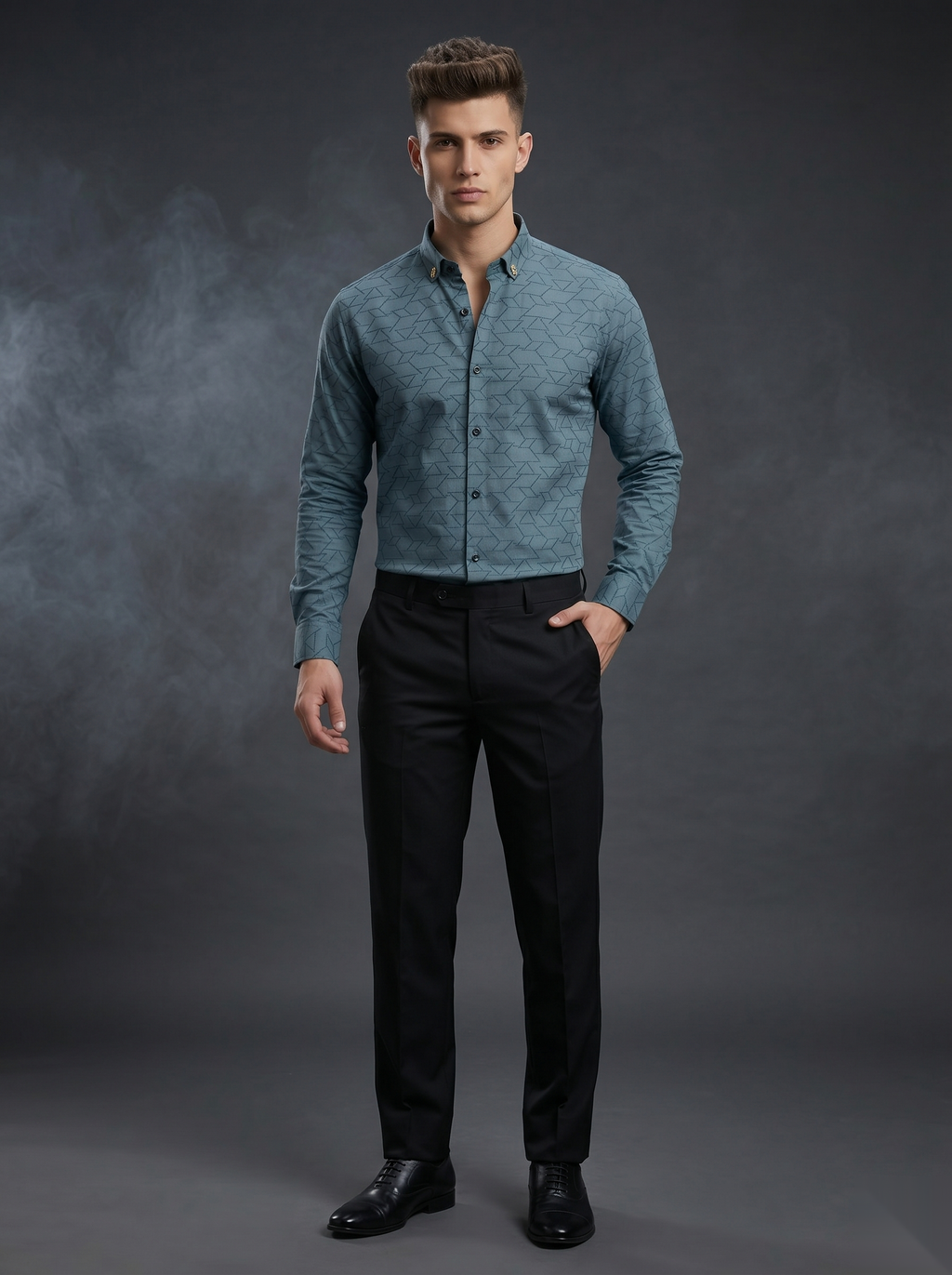 Snipes premium party-wear shirt with stylish design, long sleeves, and button-up front, perfect for special occasions.