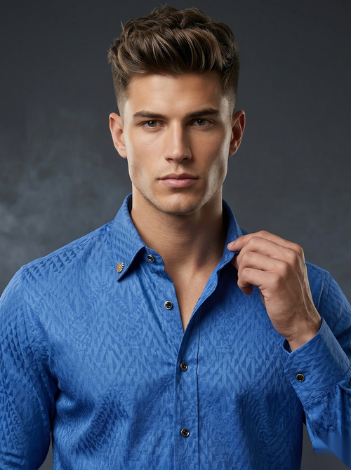 Snipes designer party-wear shirt with stylish pattern, tailored fit, and modern design, perfect for special occasions.