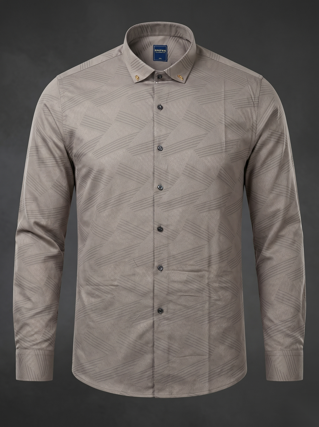 Snipes premium party-wear shirt with vibrant patterns, long sleeves, and a classic collar, perfect for festive occasions.