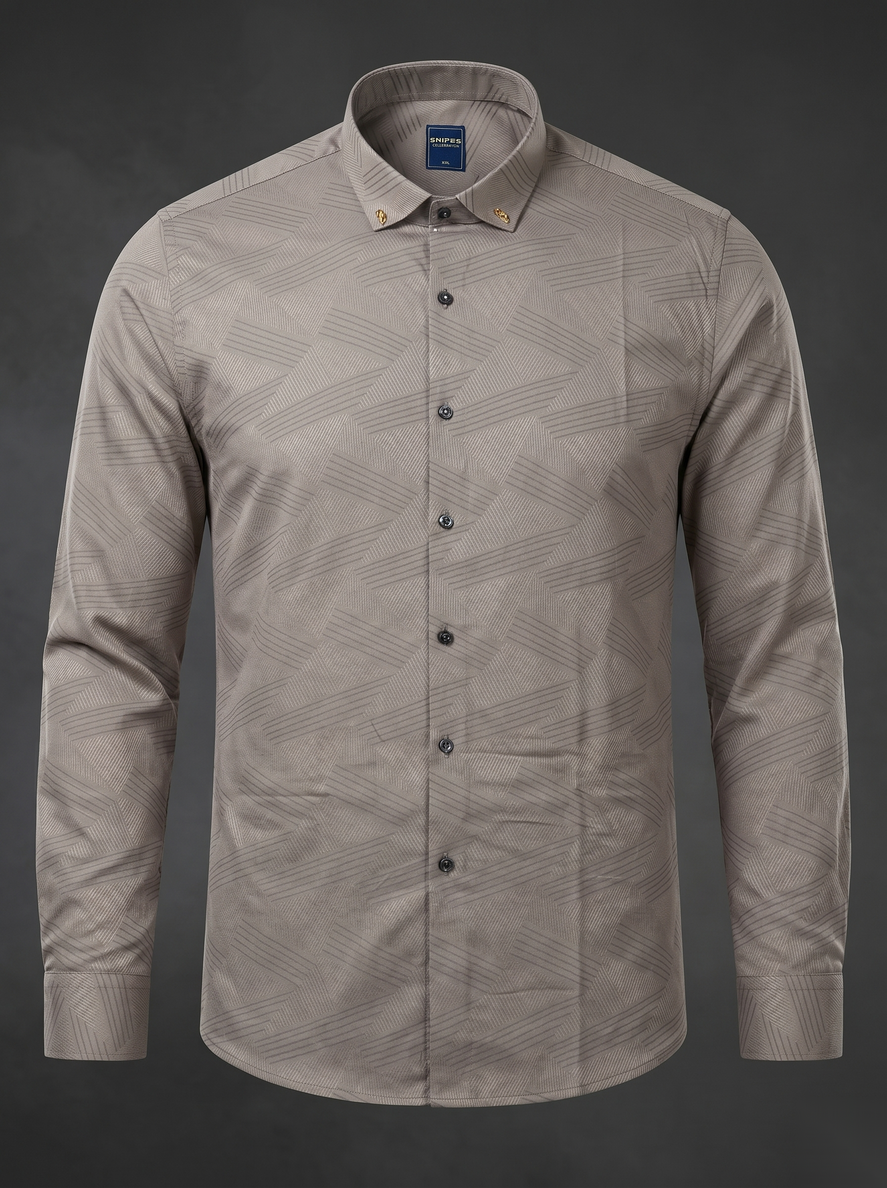 Snipes premium party-wear shirt with vibrant patterns, long sleeves, and a classic collar, perfect for festive occasions.