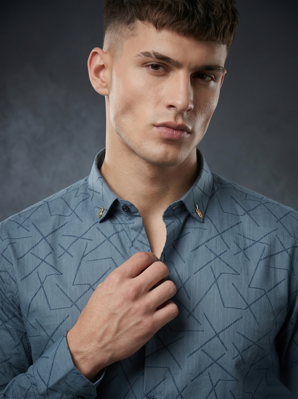 Snipes premium party-wear shirt with stylish design, long sleeves, and button-up front, ideal for festive occasions.