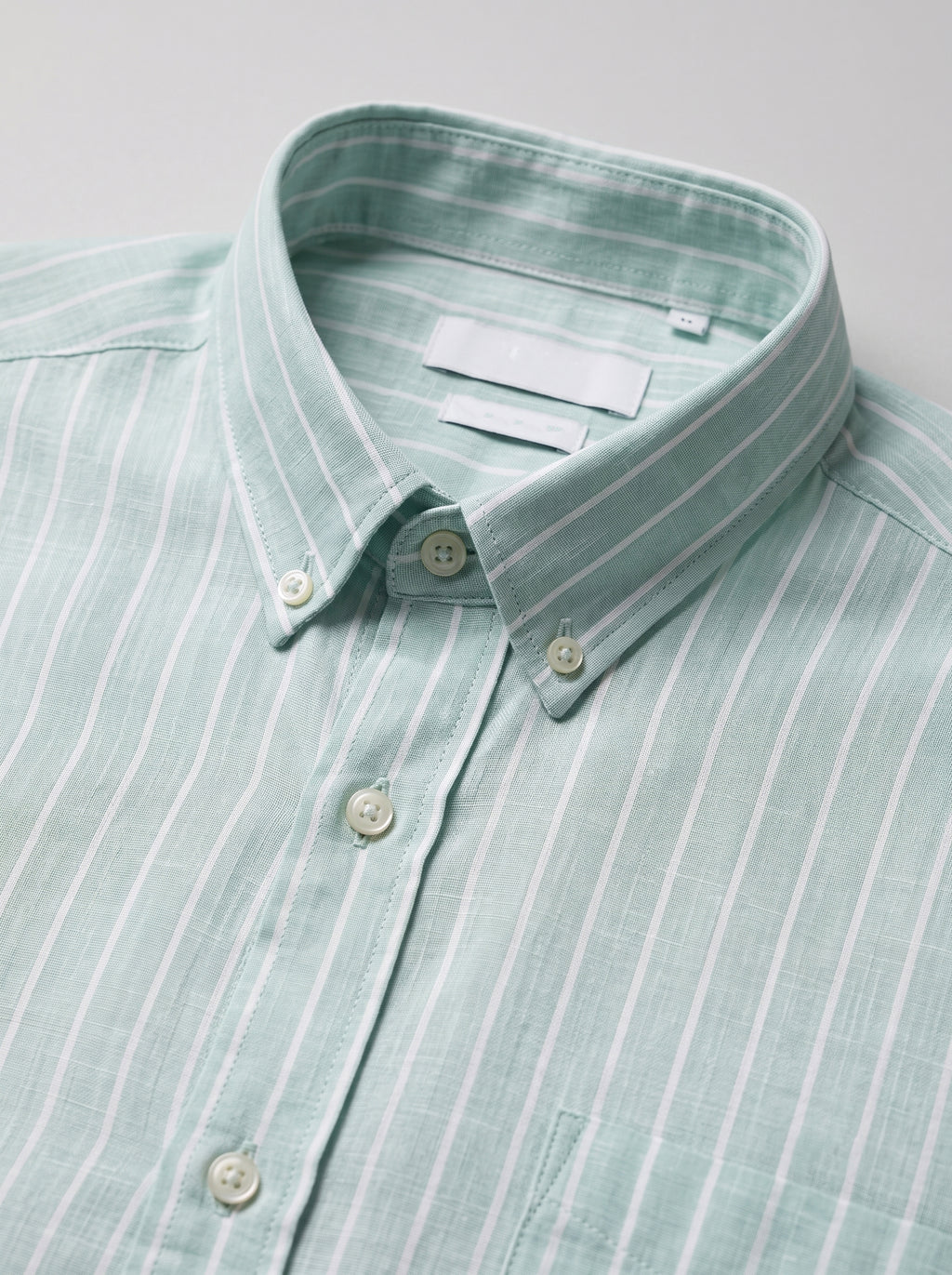 Men’s Linen Vertical-Striped Full-Sleeve Shirt