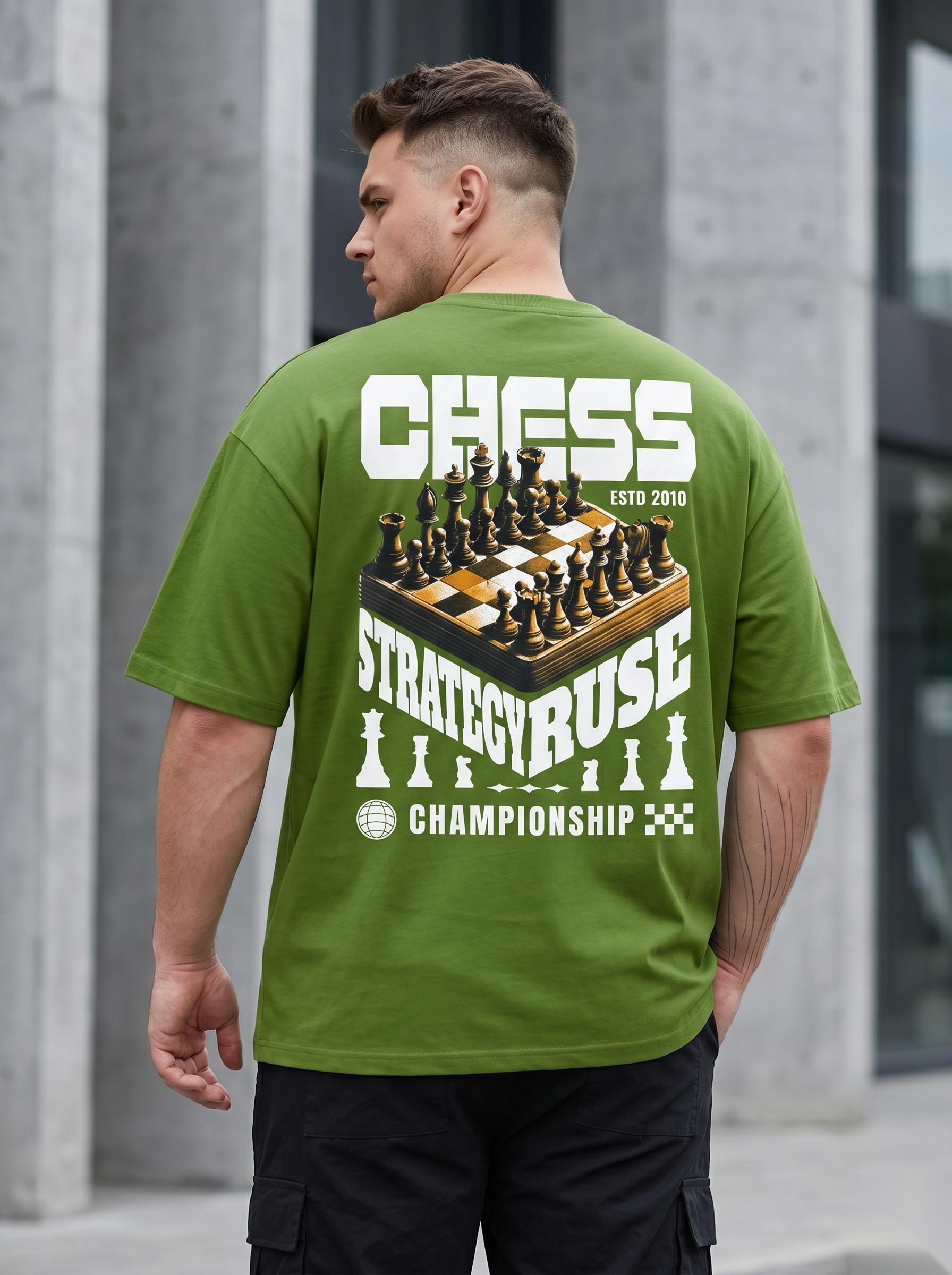 Oversized Backprint Tees - Big size