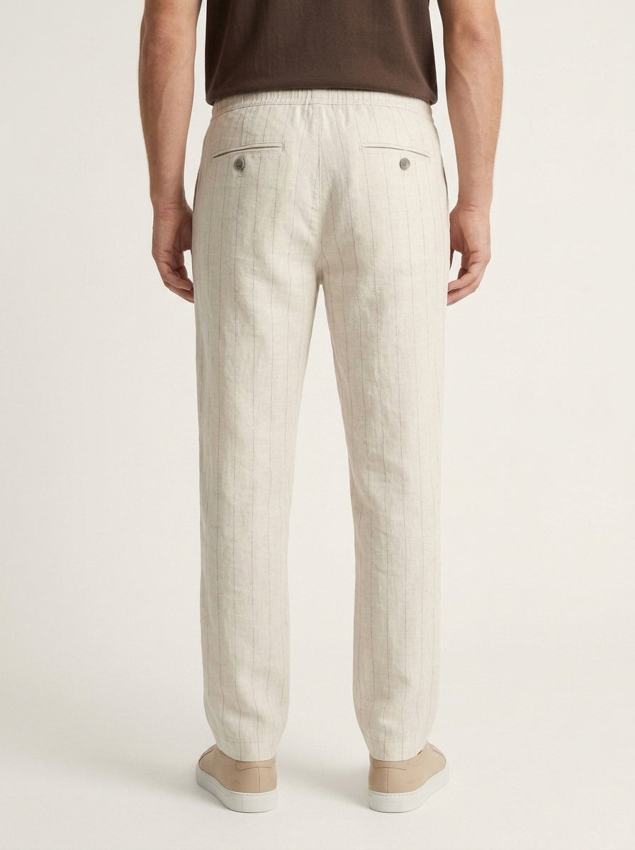 Men’s Loose Fit Pinstripe Trousers