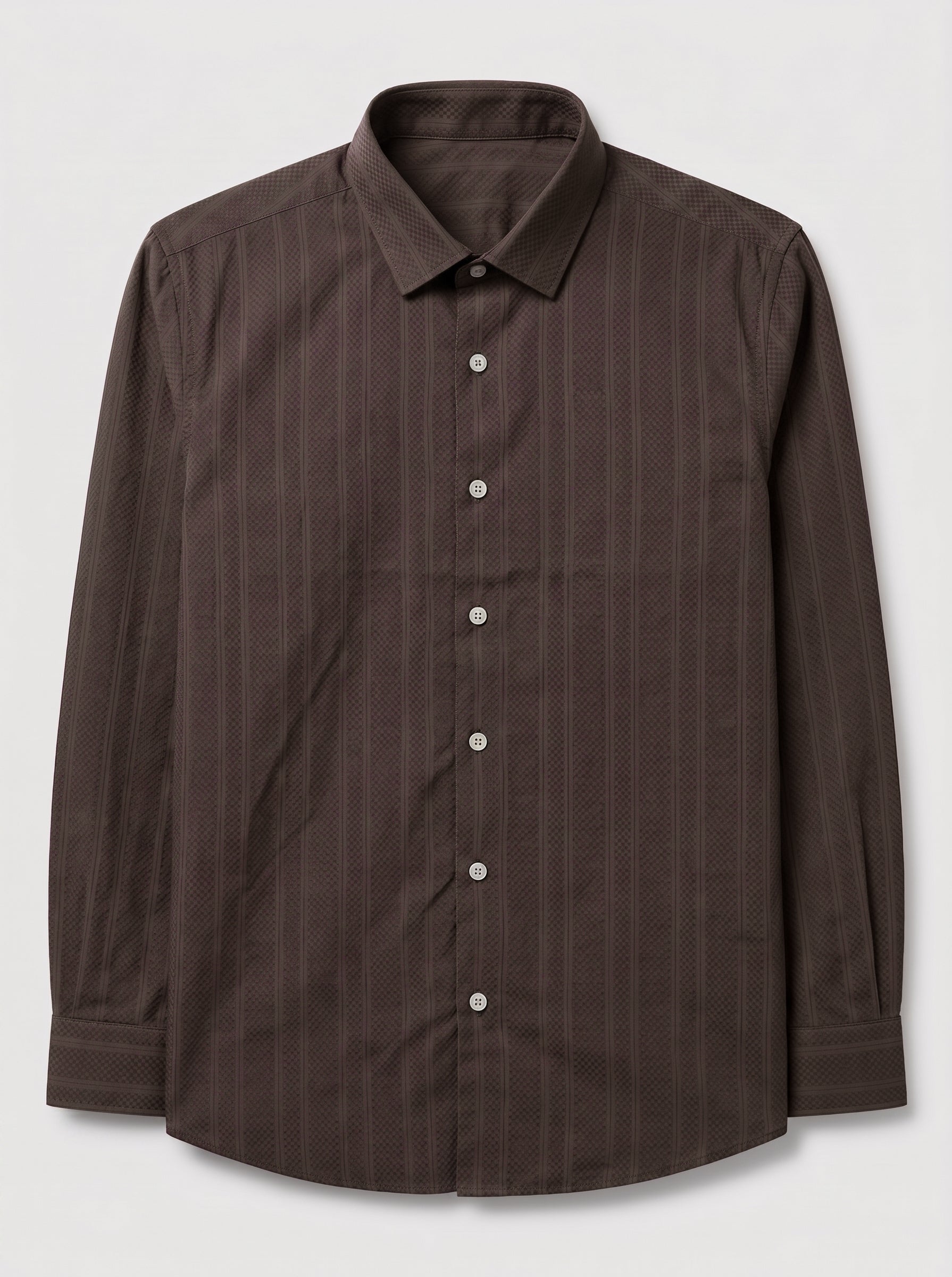 Snipes self-design shirt featuring a unique pattern, displayed on a hanger with a plain background.