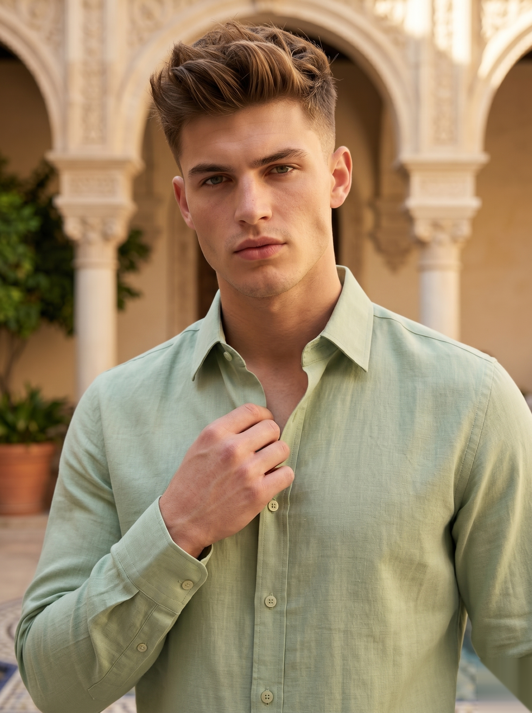 Solid Linen Shirts