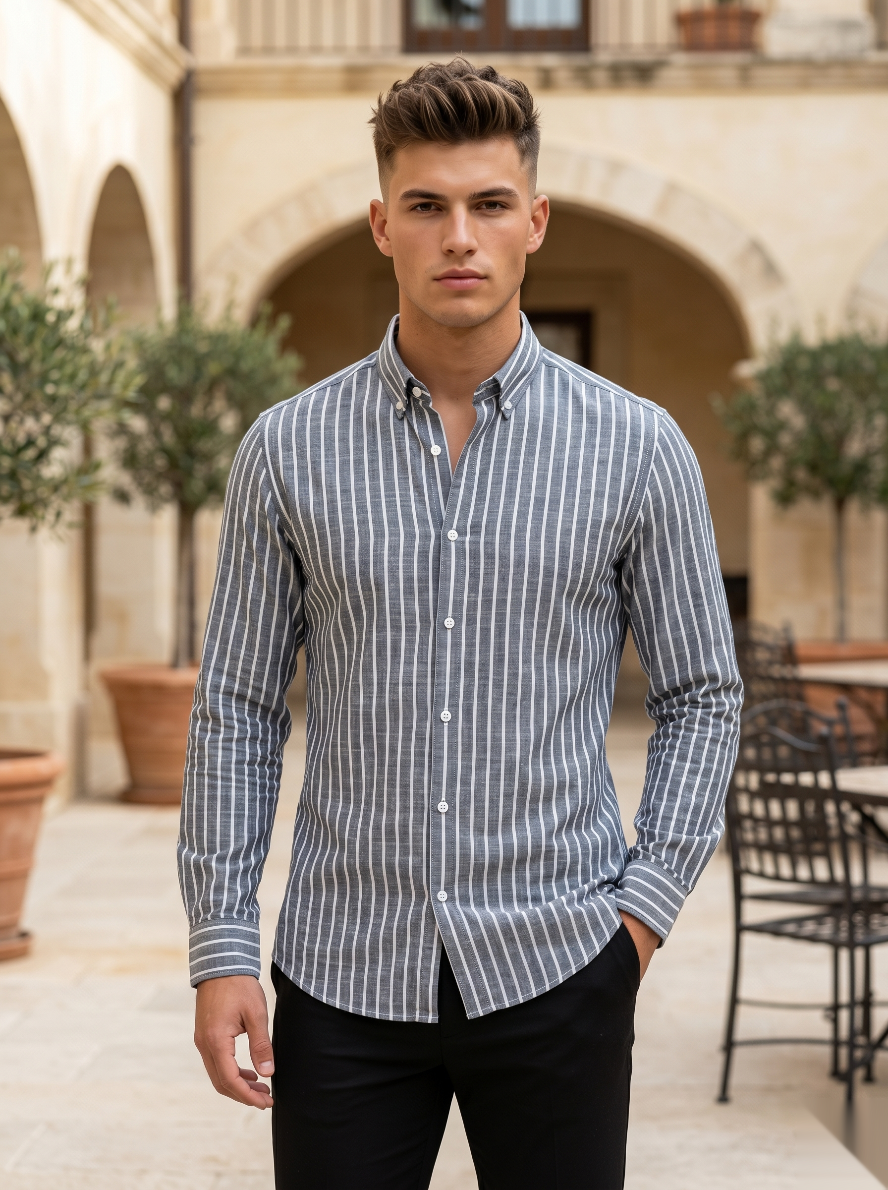 Stripes-Linen Shirts