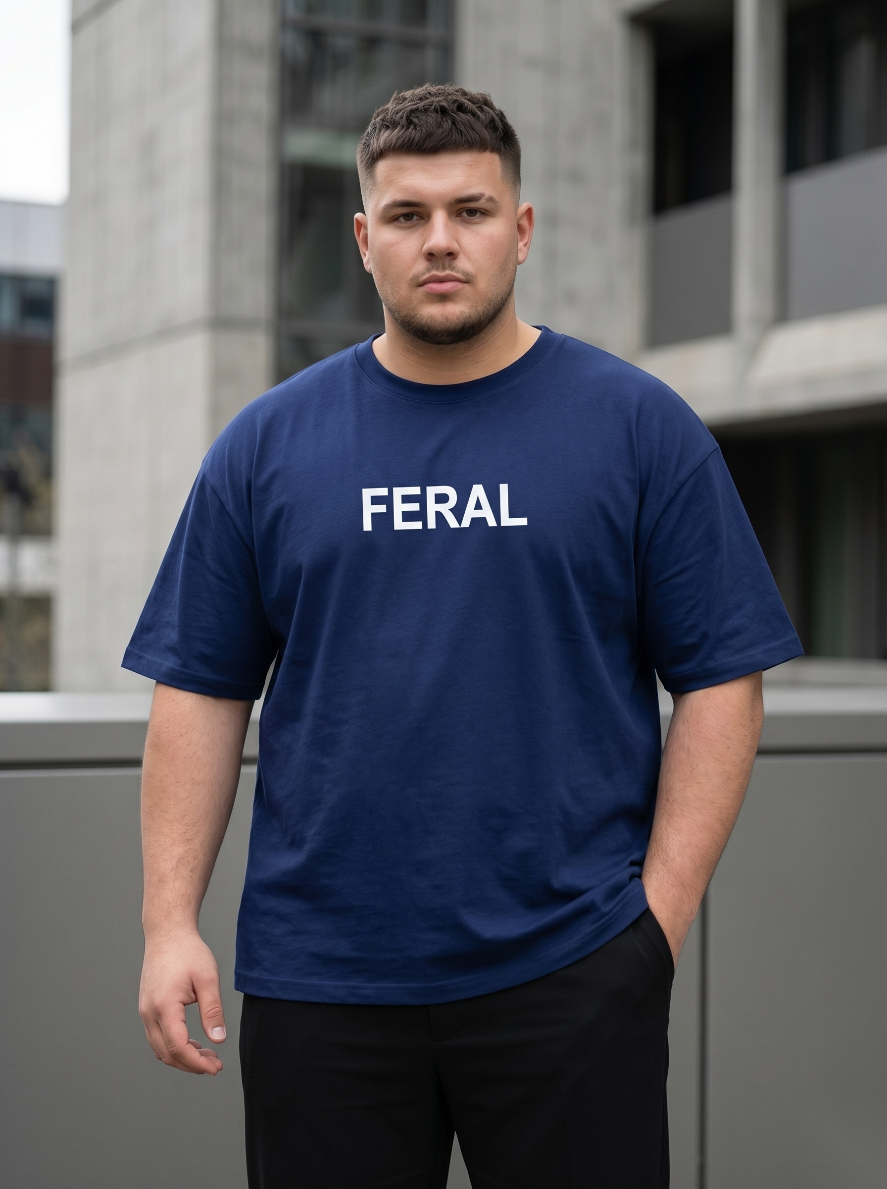 Oversized Backprint Tees - Big size