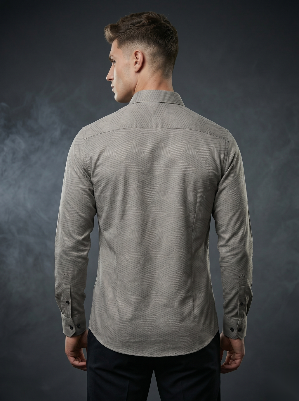 Snipes premium party-wear shirt in vibrant fabric with a stylish collar and button-down front, perfect for festive occasions.