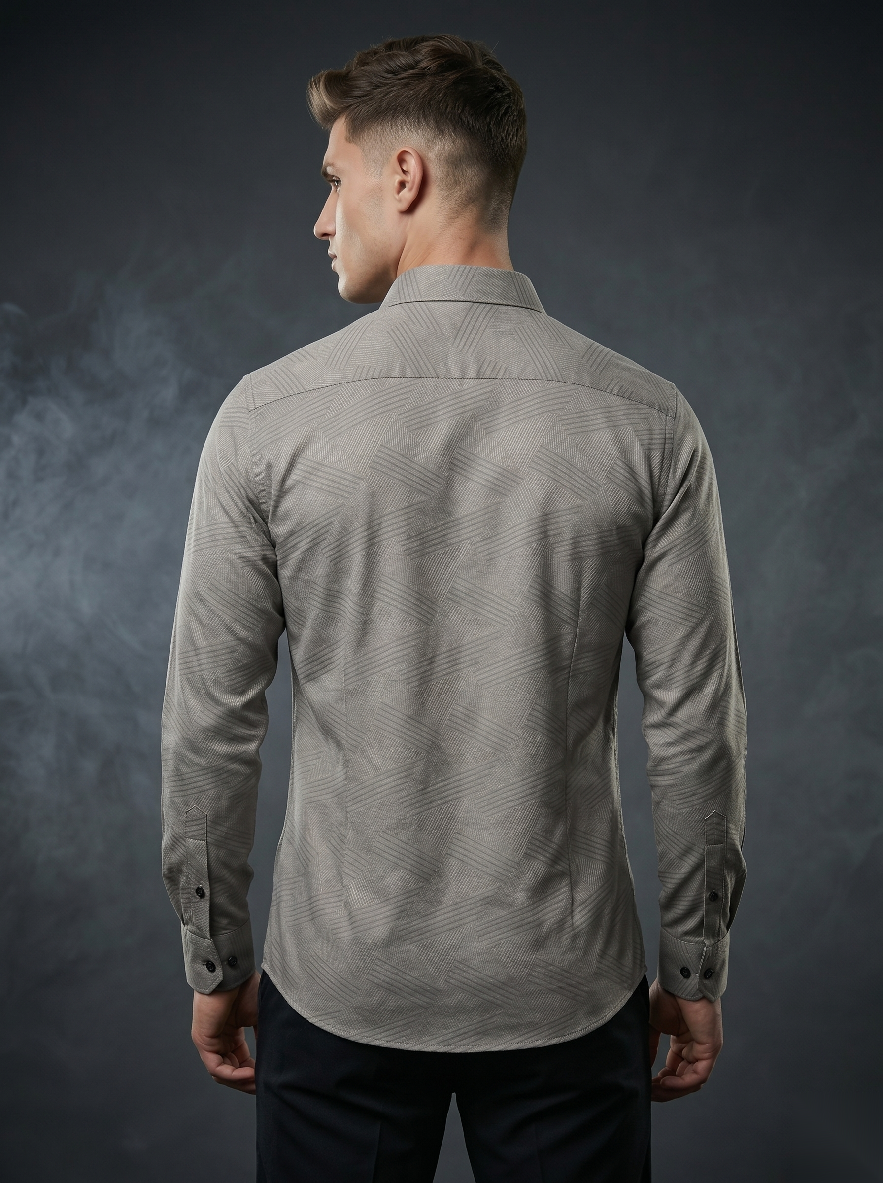 Snipes premium party-wear shirt in vibrant fabric with a stylish collar and button-down front, perfect for festive occasions.