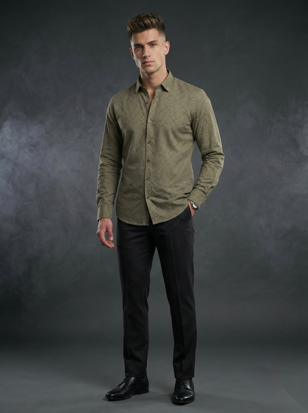 Snipes premium party-wear shirt with stylish design, long sleeves, and button-up front, perfect for festive occasions.