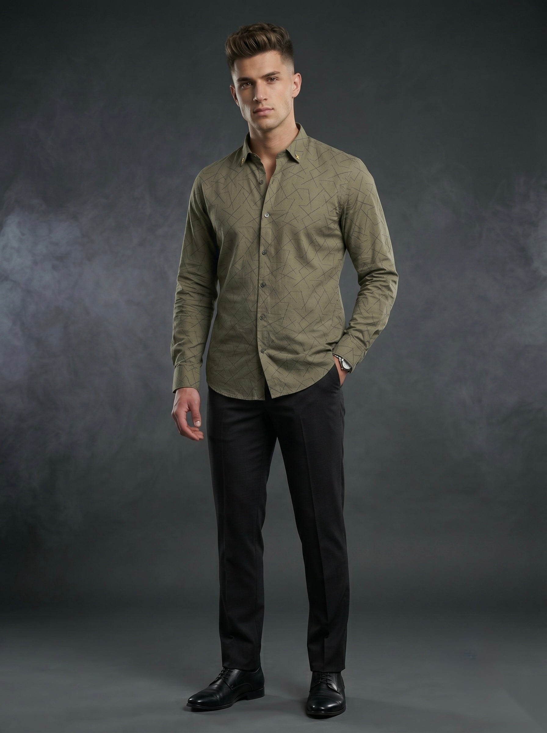 Snipes premium party-wear shirt with stylish design, long sleeves, and button-up front, perfect for festive occasions.