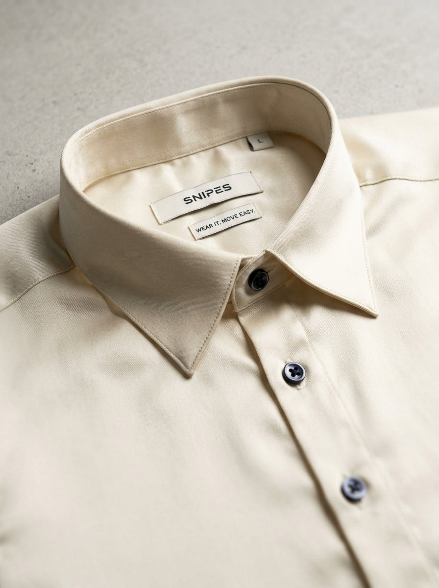 Men’s Solid Satin-Finish Full Sleeve Shirt
