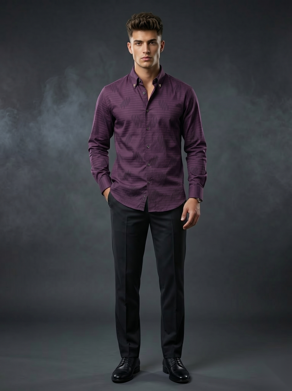 Snipes designer party-wear shirt featuring stylish pattern and modern fit, suitable for festive occasions.