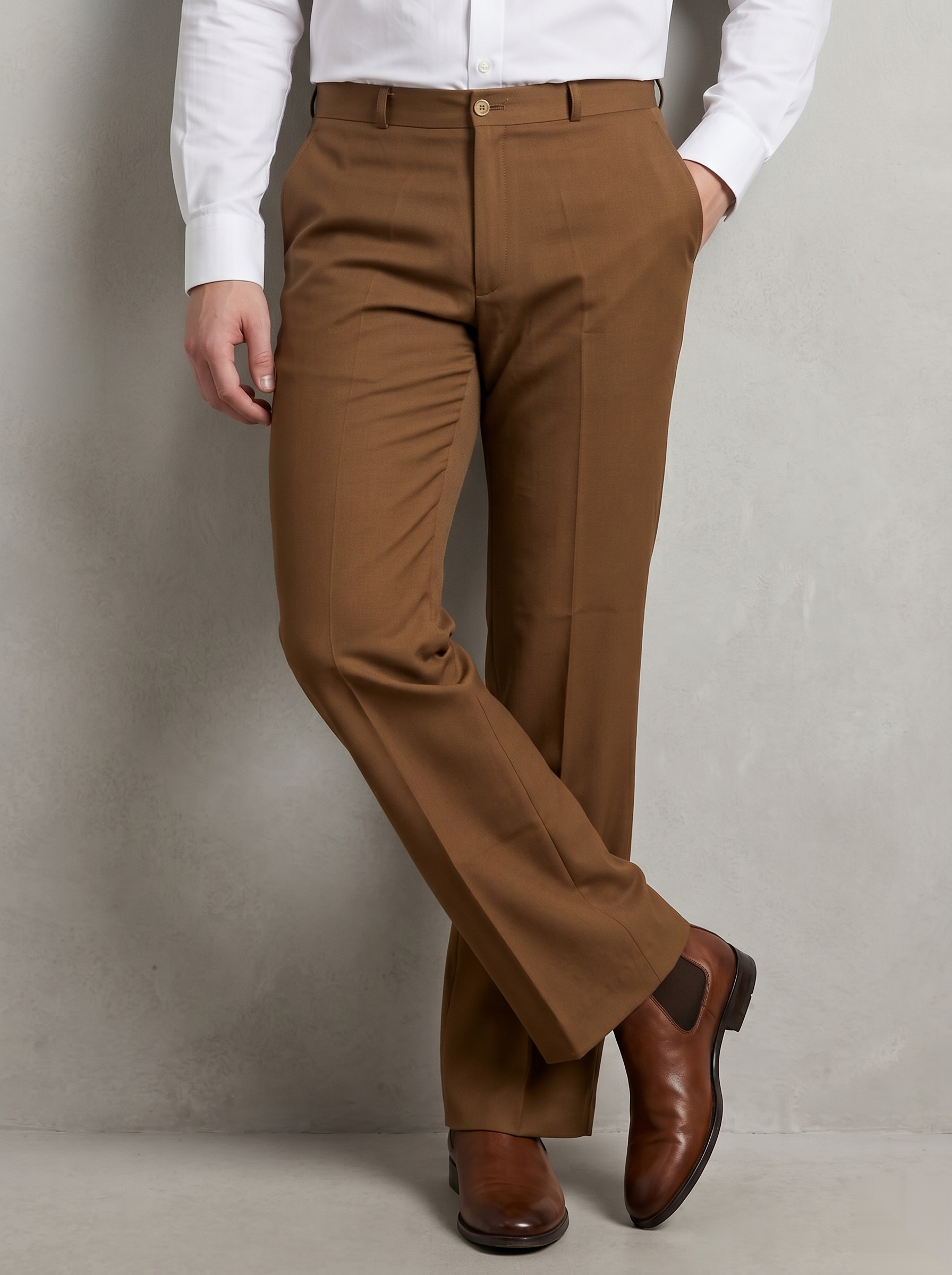 Snipes formal bootcut pants in classic style, featuring a tailored fit and smooth fabric, suitable for professional or dress occasions.