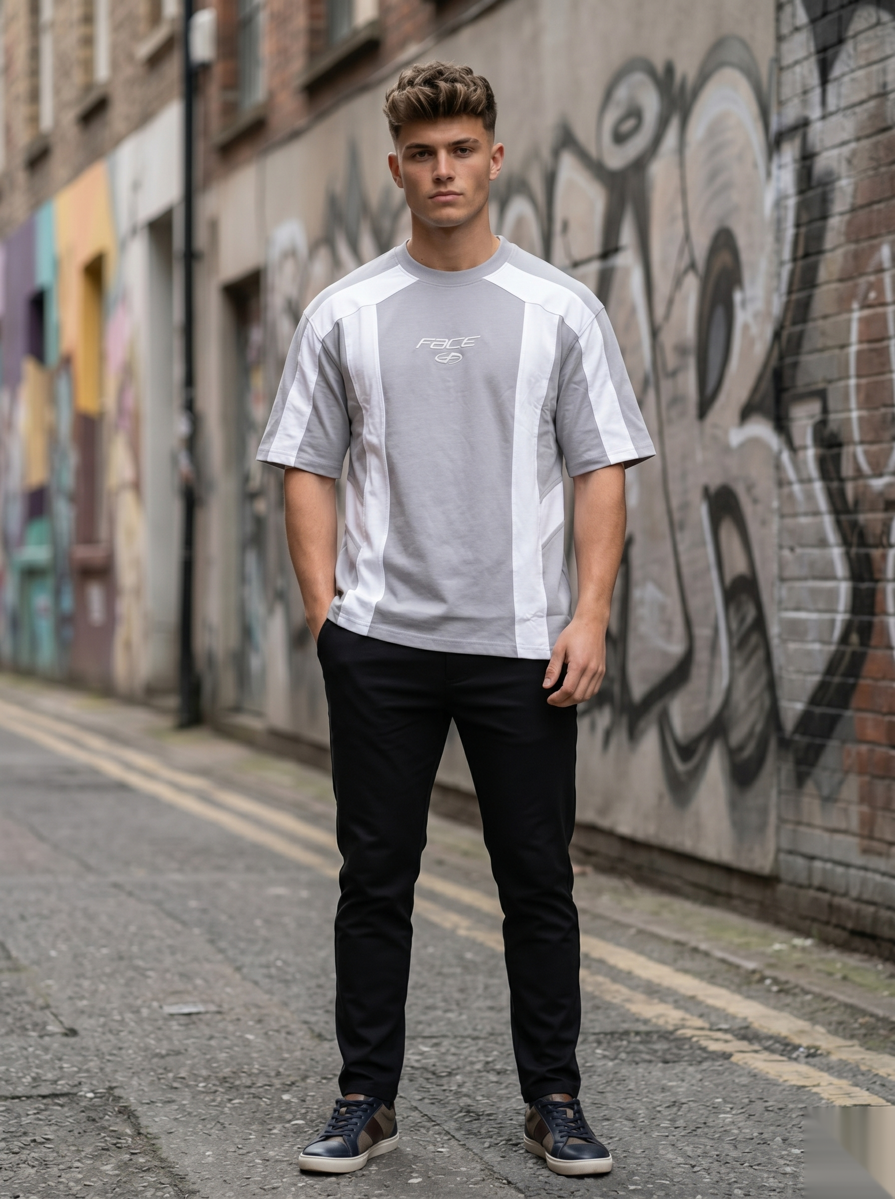 Streetwear Panel T-Shirt