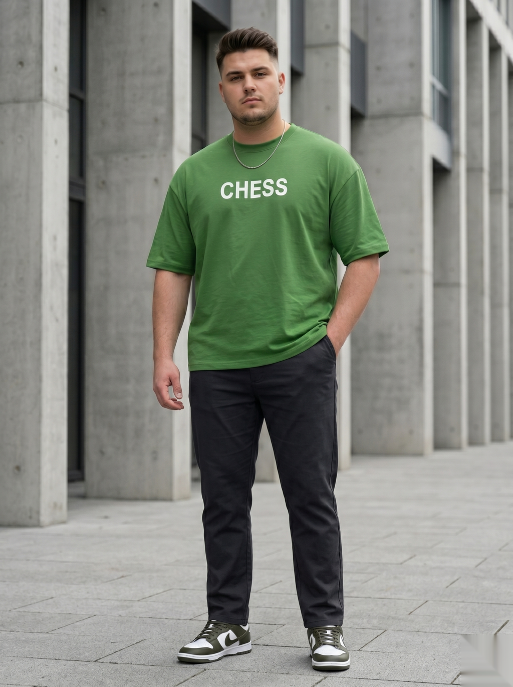 Snipes oversized backprint T-shirt in large size, featuring a bold graphic design on the back, casual streetwear style.