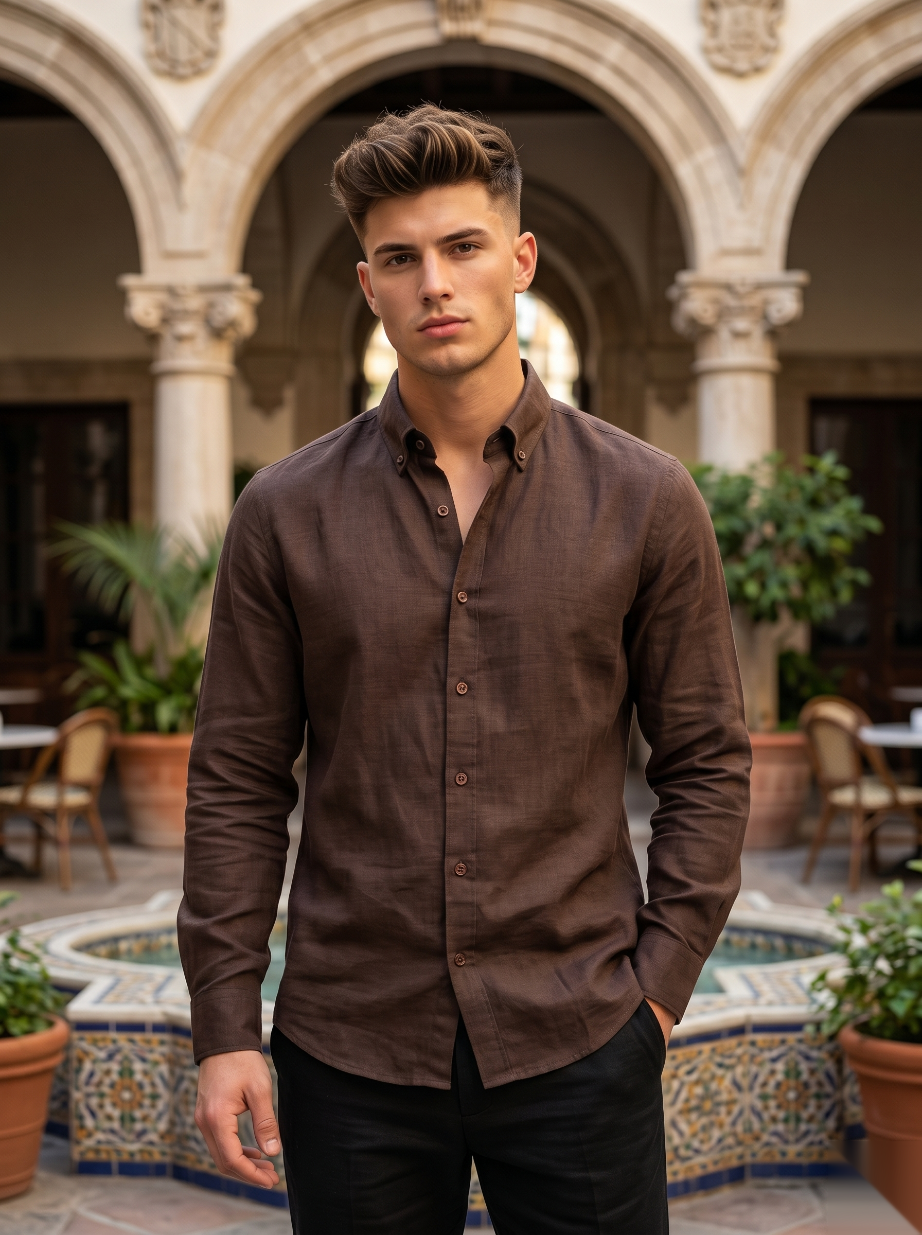 Solid Linen Shirts