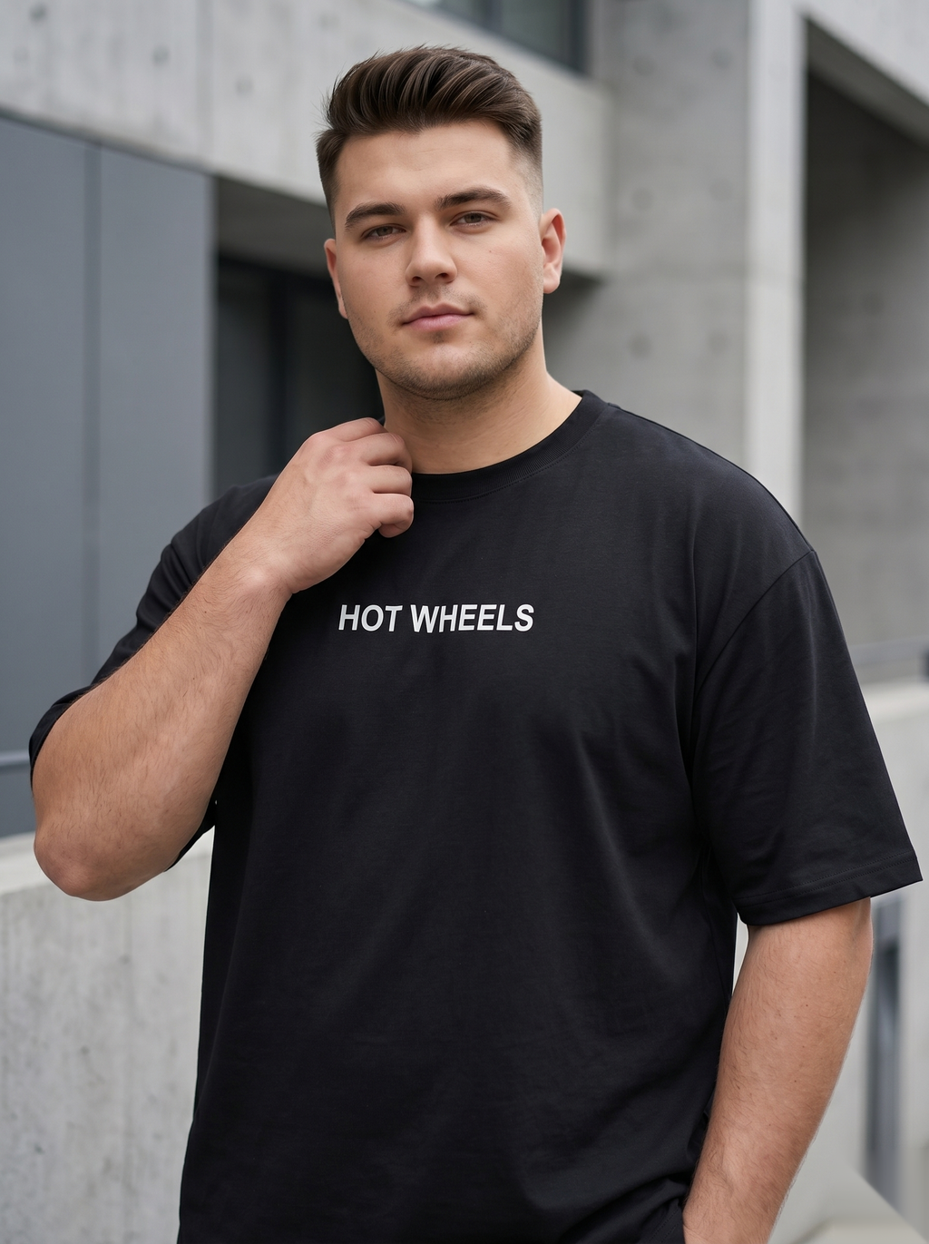 Black oversized Snipes T-shirt with a large backprint design, casual fit, and soft fabric, perfect for streetwear style.