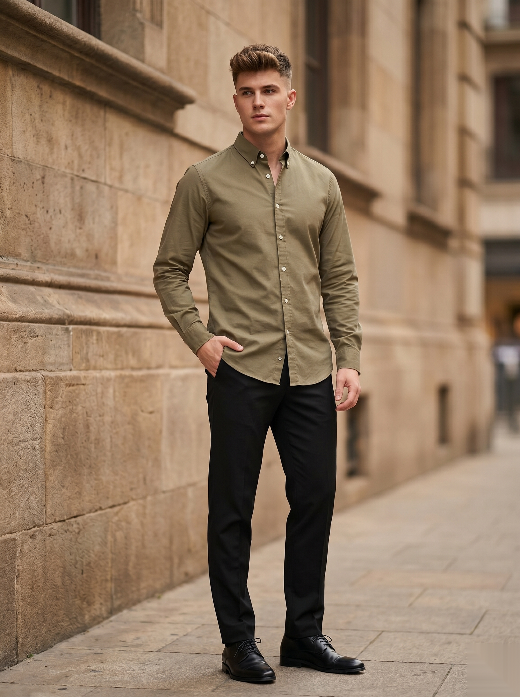 Snipes men's Oxford shirt with a classic collar and button-down front, shown in a light blue fabric.