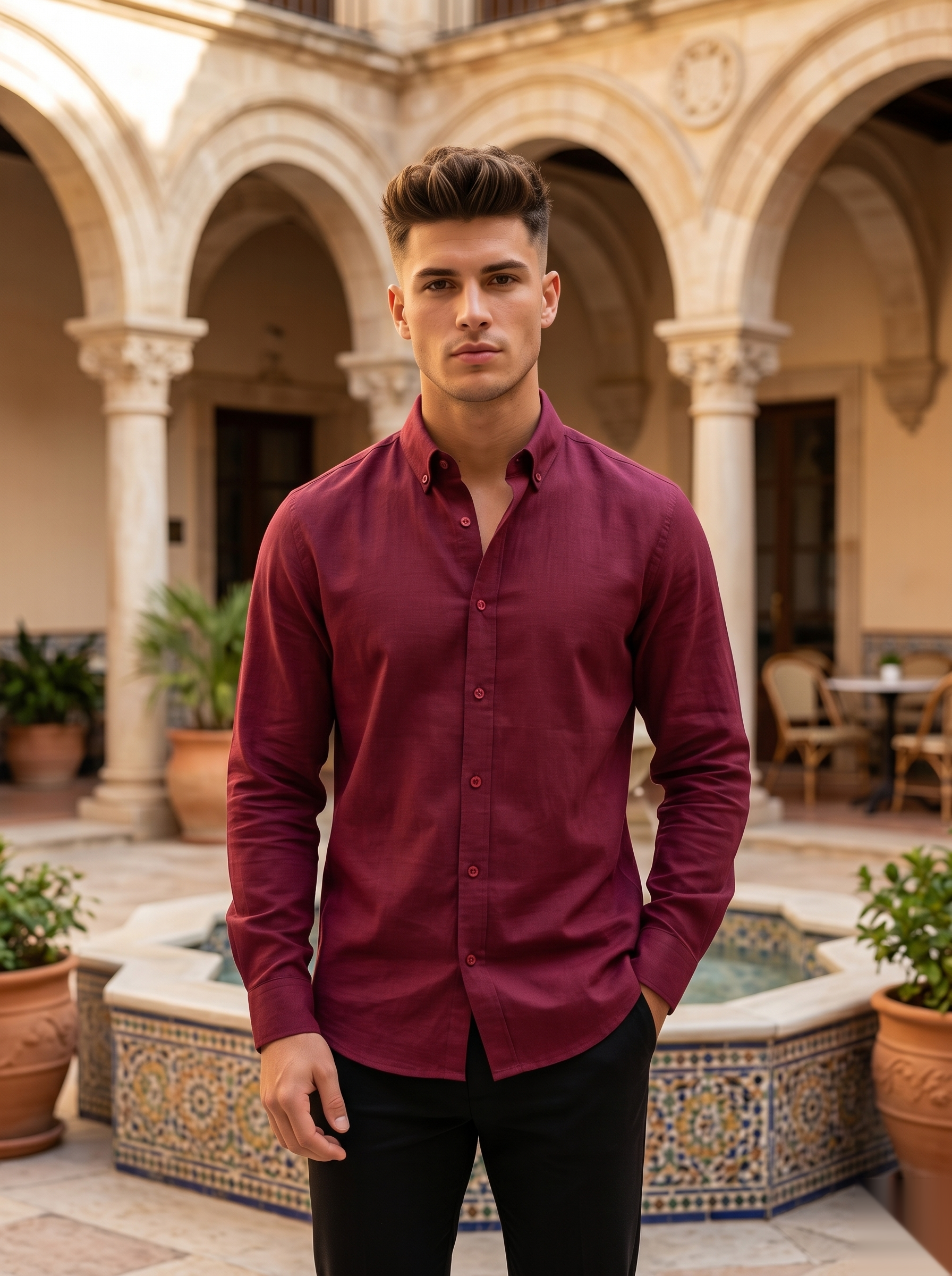 Solid Linen Shirts