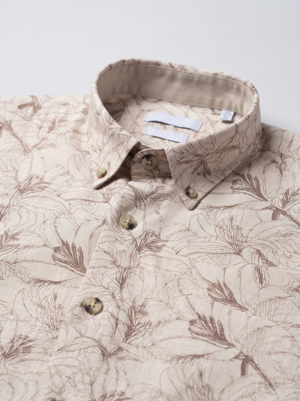 Men’s Floral Line Print Full Sleeve Shirt
