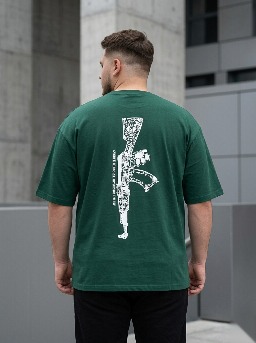 Snipes oversized backprint T-shirt featuring bold graphic design and relaxed fit, casual streetwear style.