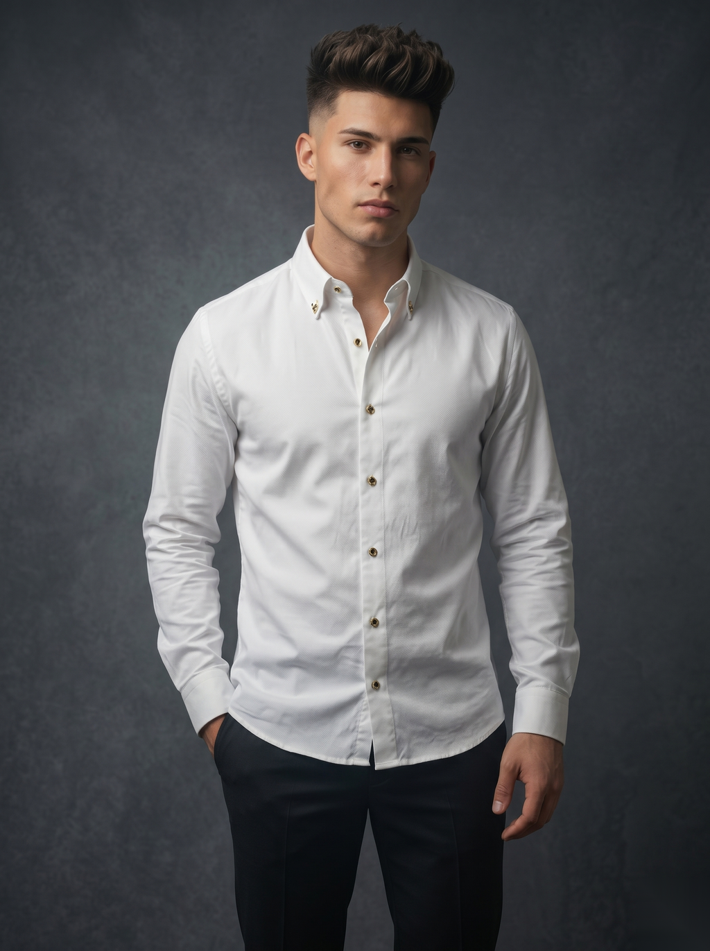 Snipes designer party-wear shirt with stylish pattern, long sleeves, and tailored fit, perfect for festive occasions.