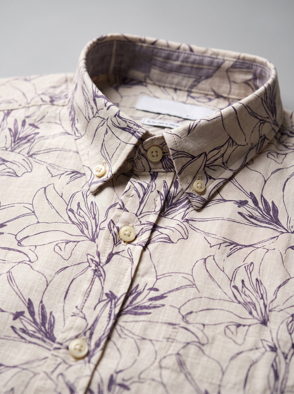 Men’s Floral Line Print Full Sleeve Shirt