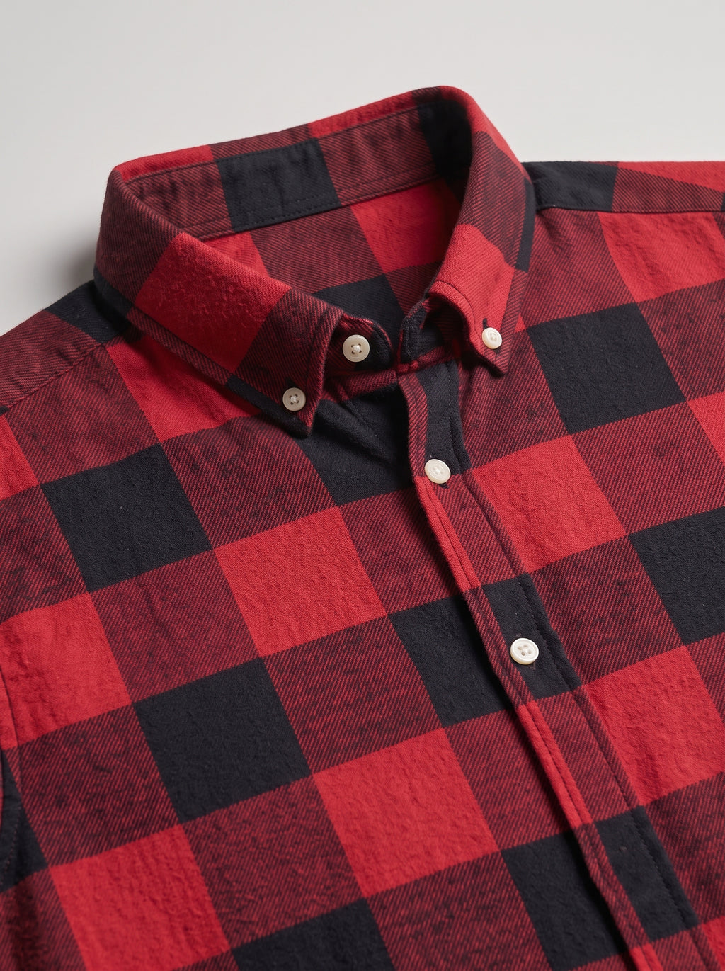 Men’s Red & Black Buffalo Check Full Sleeve Shirt