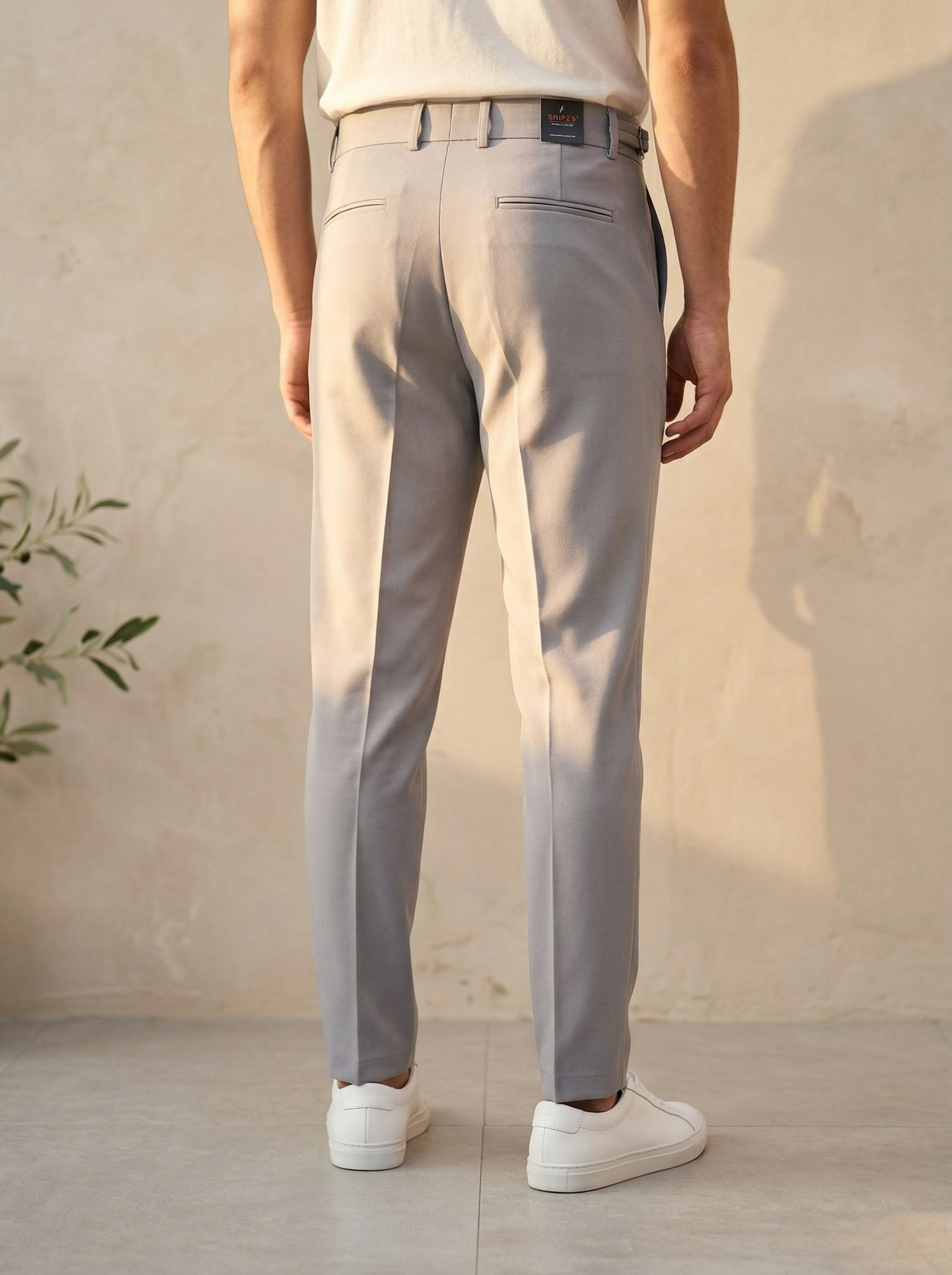 Snipes Gurkha formal pant in dark fabric, tailored fit, with waistband and pocket details, suitable for office or formal occasions.