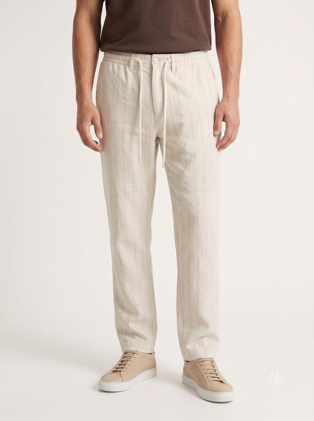 Men’s Loose Fit Pinstripe Trousers