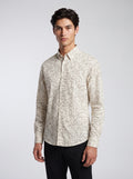 Men’s Abstract Botanical Print Full Sleeve Shirt
