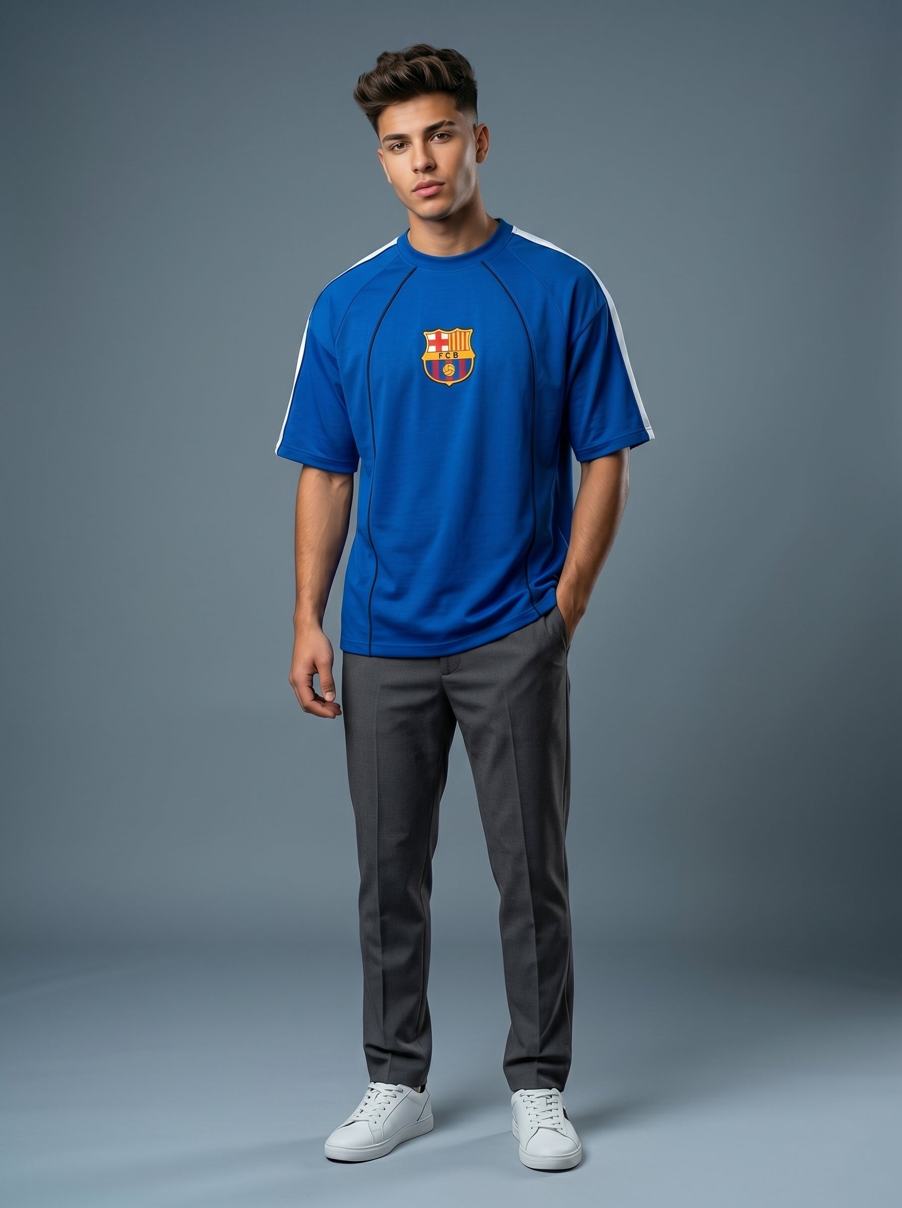 Snipes FB Oversized T-Shirt shown in black with a relaxed fit, casual style, and short sleeves.