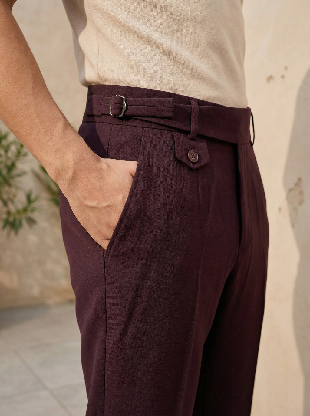 Snipes Gurkha formal pant in dark fabric, tailored fit with front pockets, suitable for professional or dress occasions.