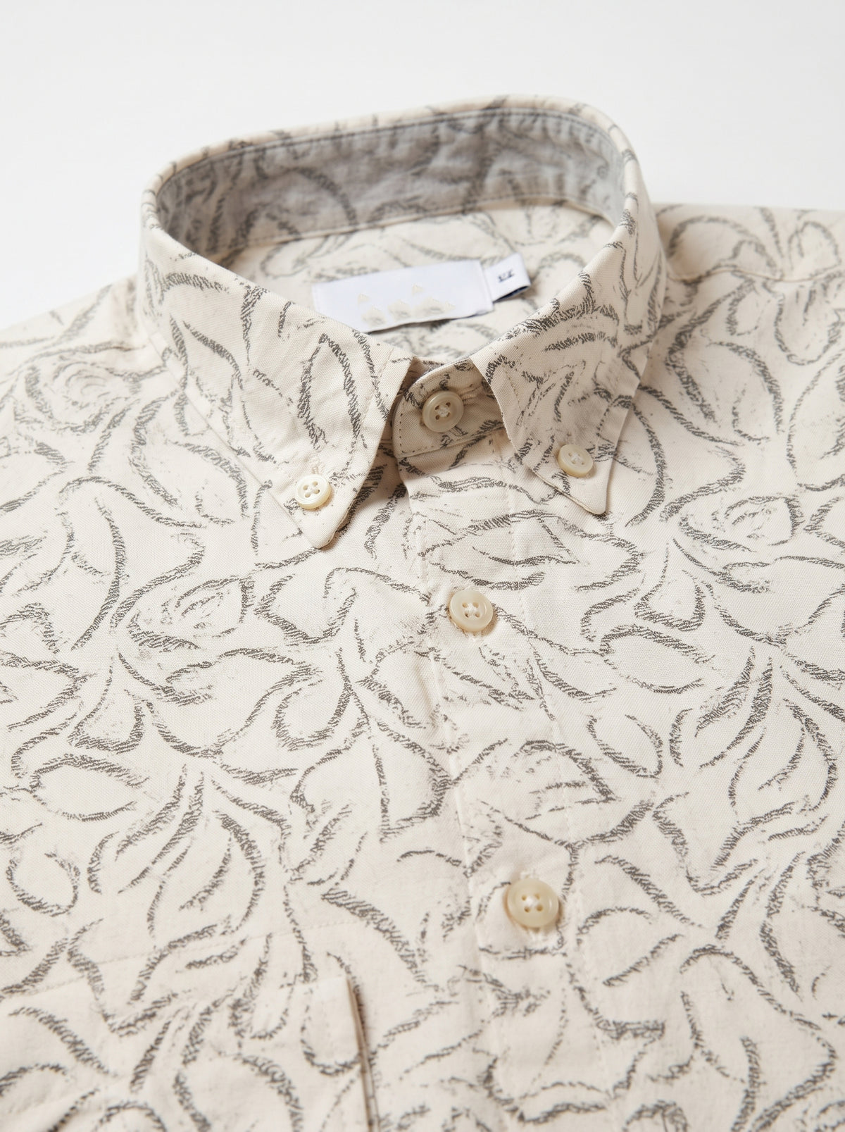 Men’s Abstract Botanical Print Full Sleeve Shirt