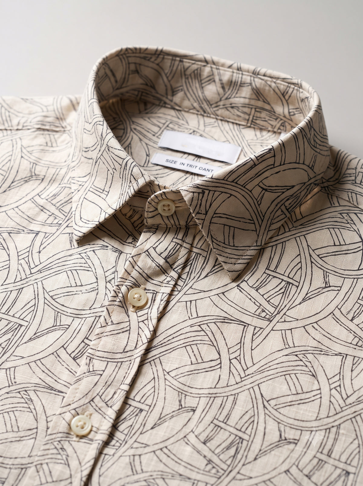 Men’s Interlaced Print Full Sleeve Shirt