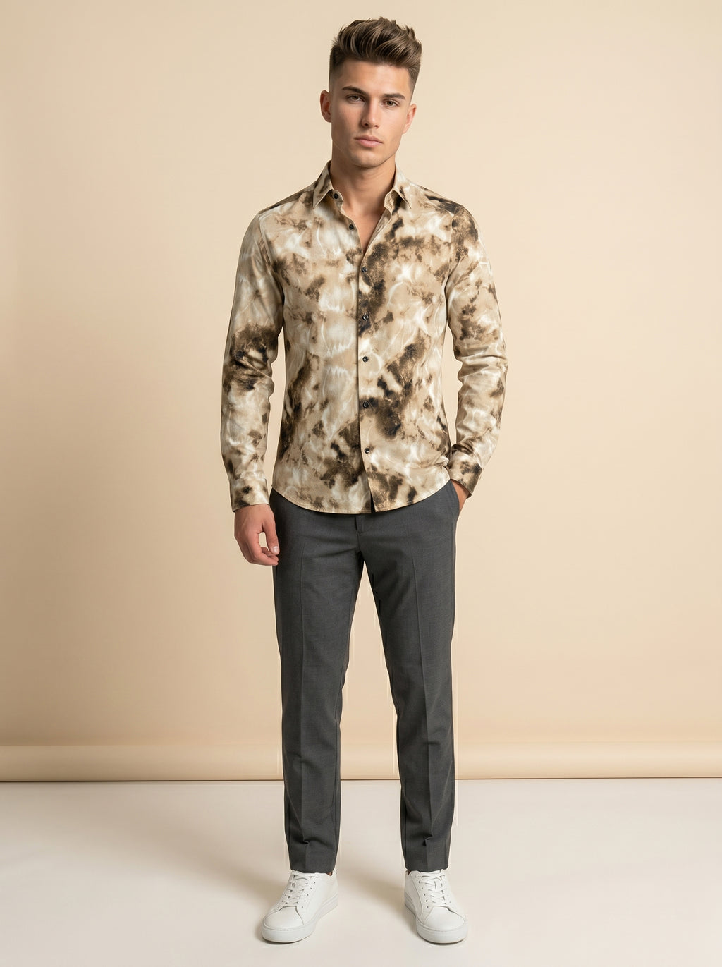 Snipes printed shirt featuring a vibrant, colorful design, shown laid flat on a white background.