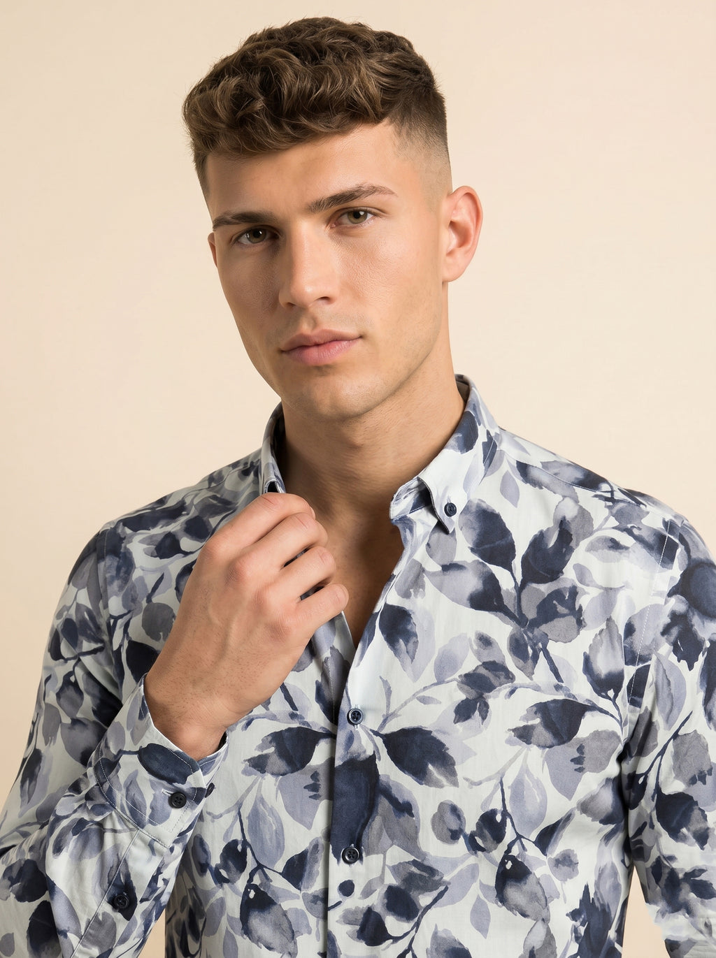 Snipes printed shirt featuring colorful graphic design, long sleeves, and a casual fit on a plain background.