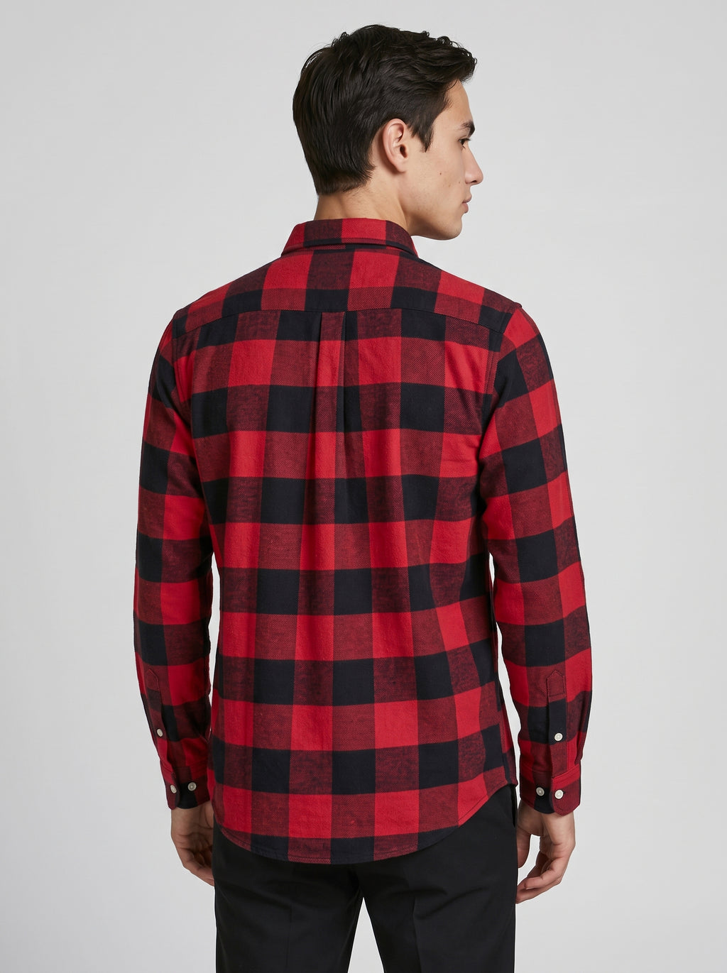 Men’s Red & Black Buffalo Check Full Sleeve Shirt