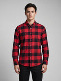 Men’s Red & Black Buffalo Check Full Sleeve Shirt